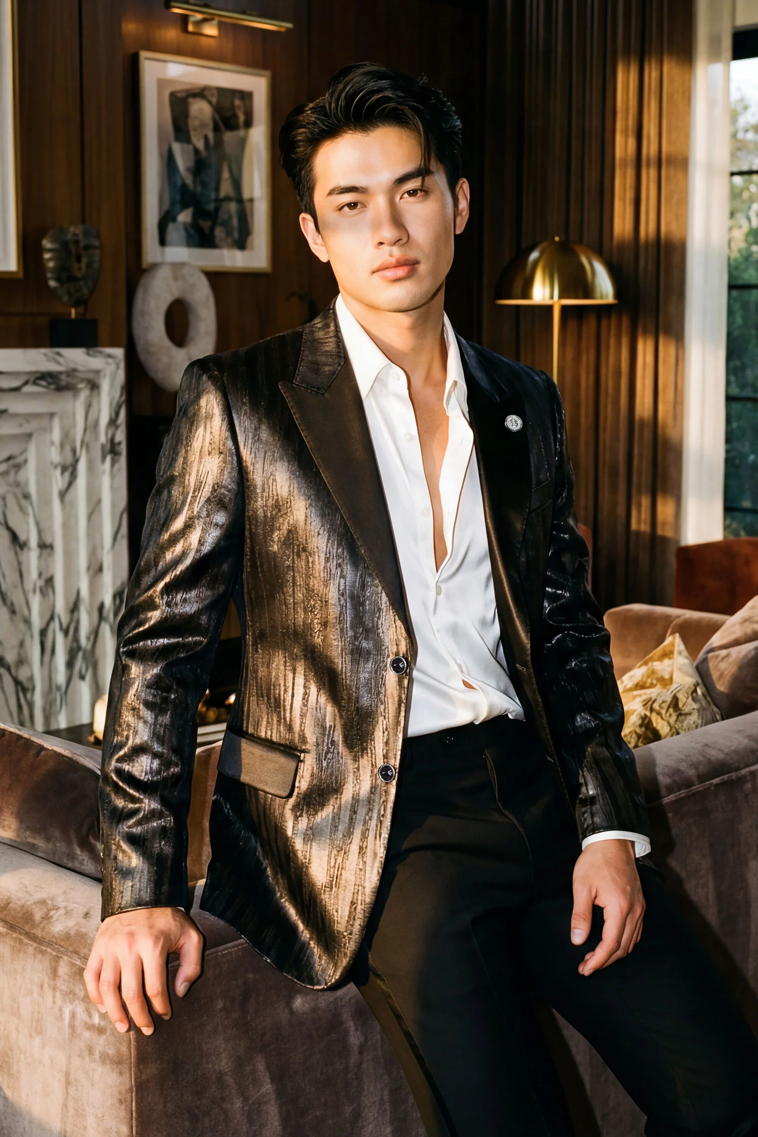 Alaric Satin Blazer - Image 4