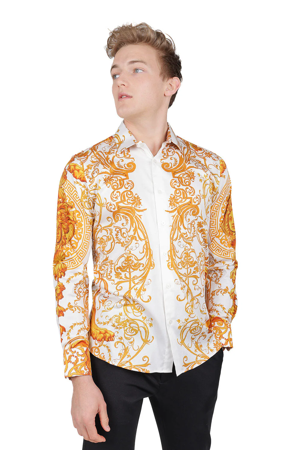 Andre Baroque Rhinestone Long Sleeve Shirt - Image 17