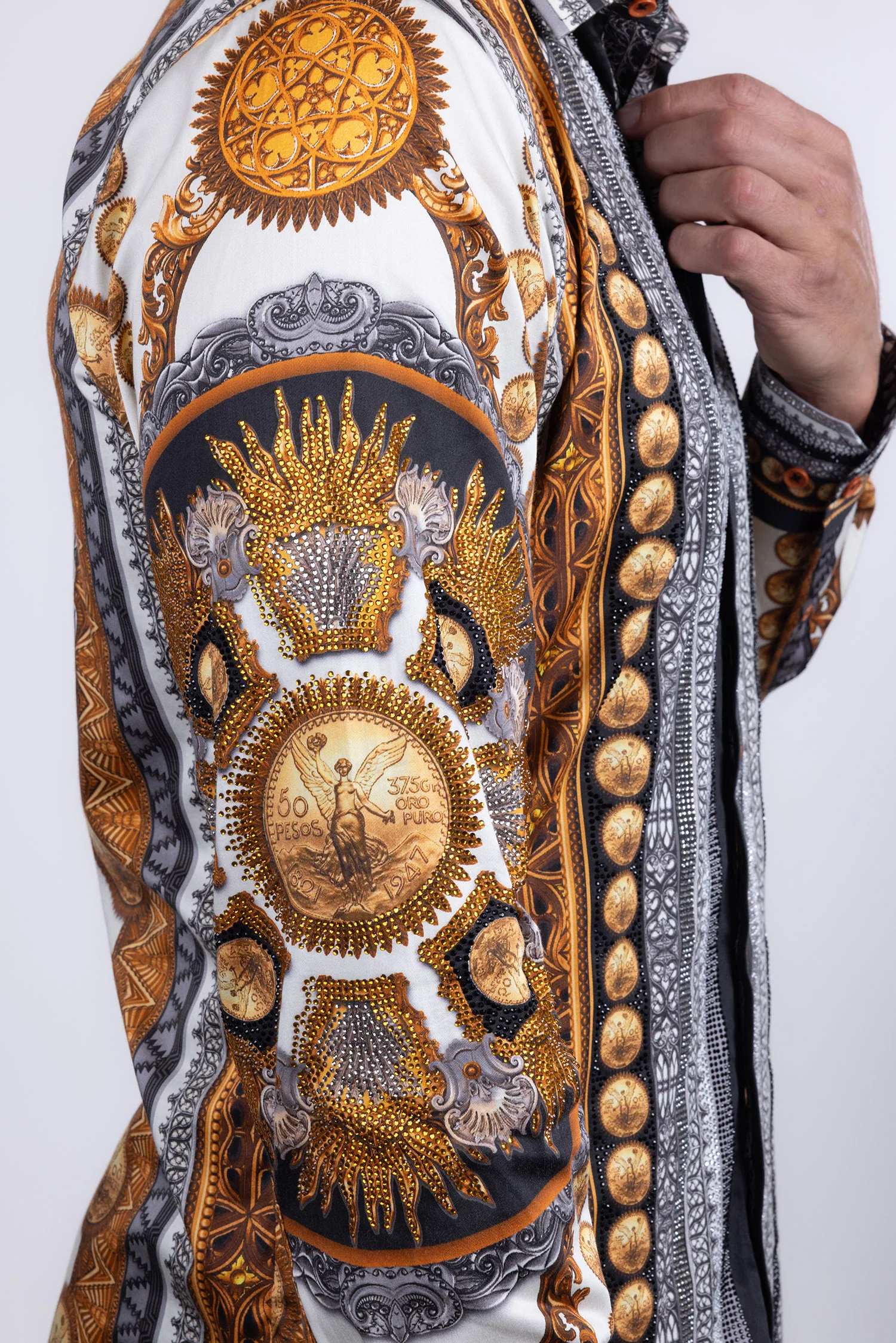 Aviv Rhinestone Long Sleeve Shirt - Image 12