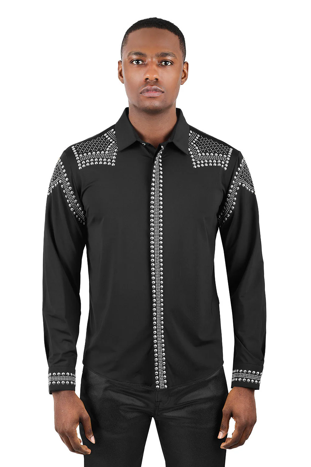 Bad Boy Rivet-Studded Long Sleeve Shirt - Image 13