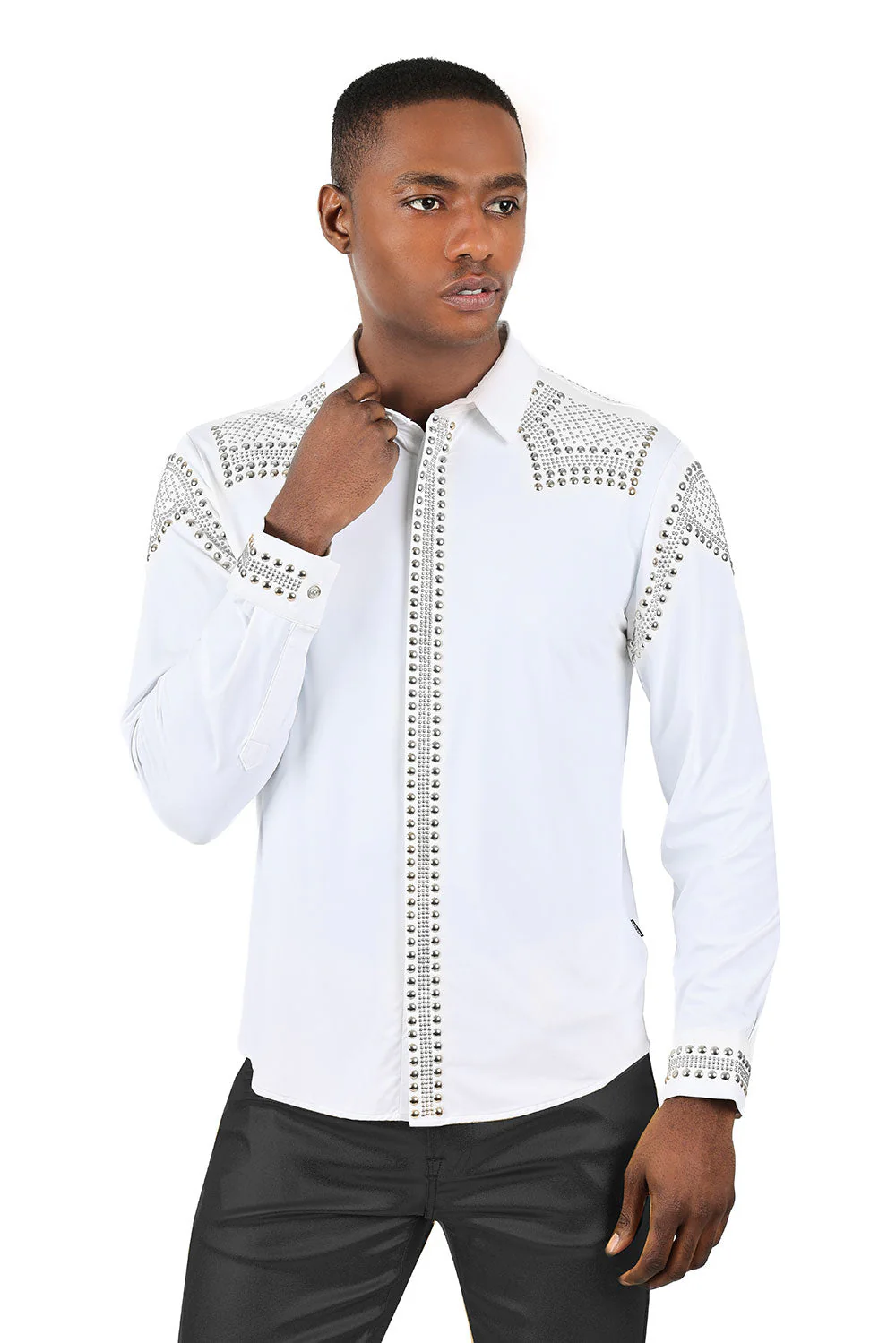 Bad Boy Rivet-Studded Long Sleeve Shirt - Image 7