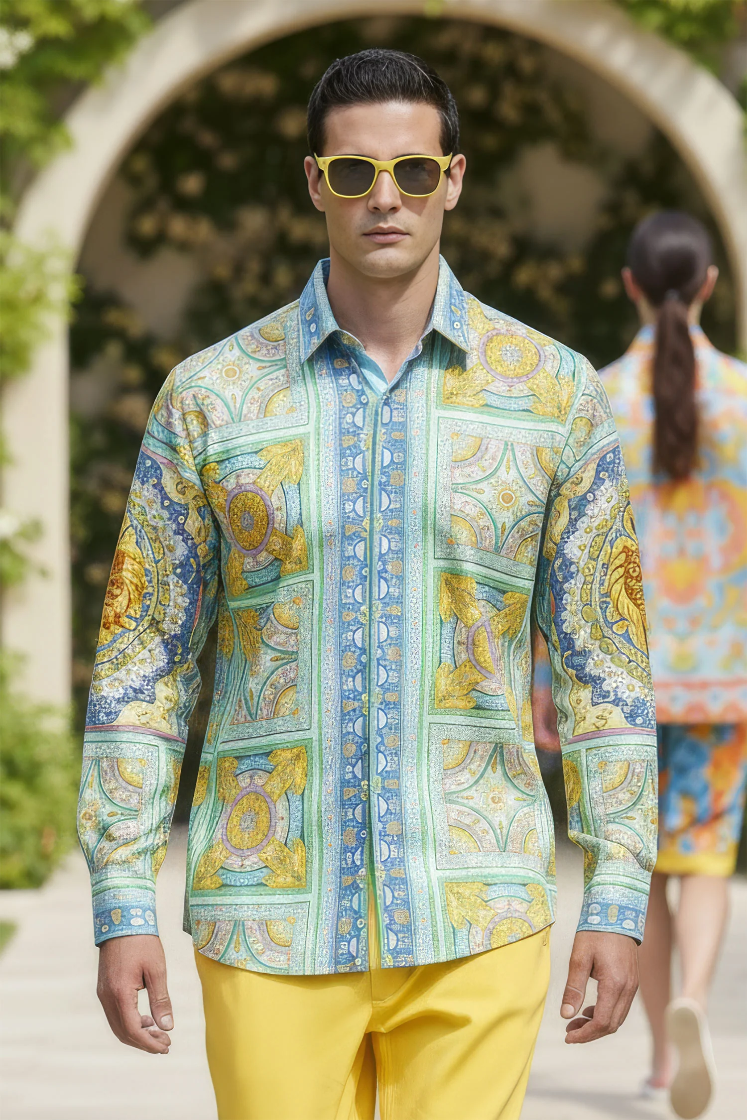 Baroque swatches Long Sleeve Shirt - Image 5