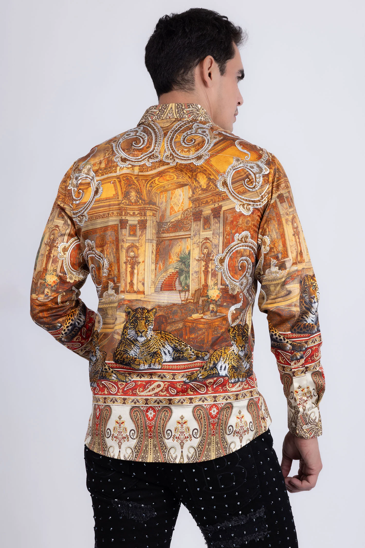 Beale Rhinestone Long Sleeve Shirt - Image 14