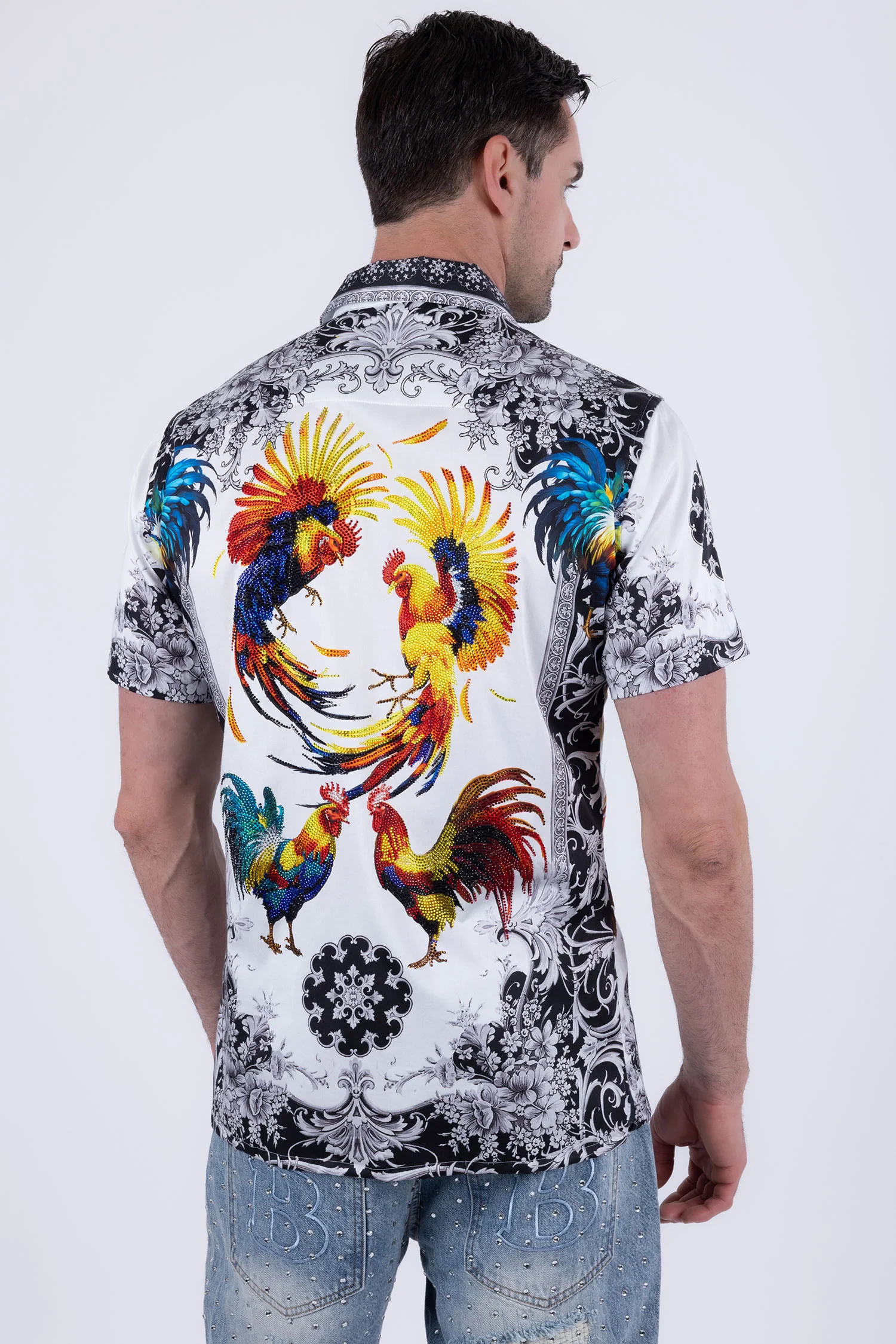 Bozeman Rhinestone Short Sleeve Shirt - Image 6