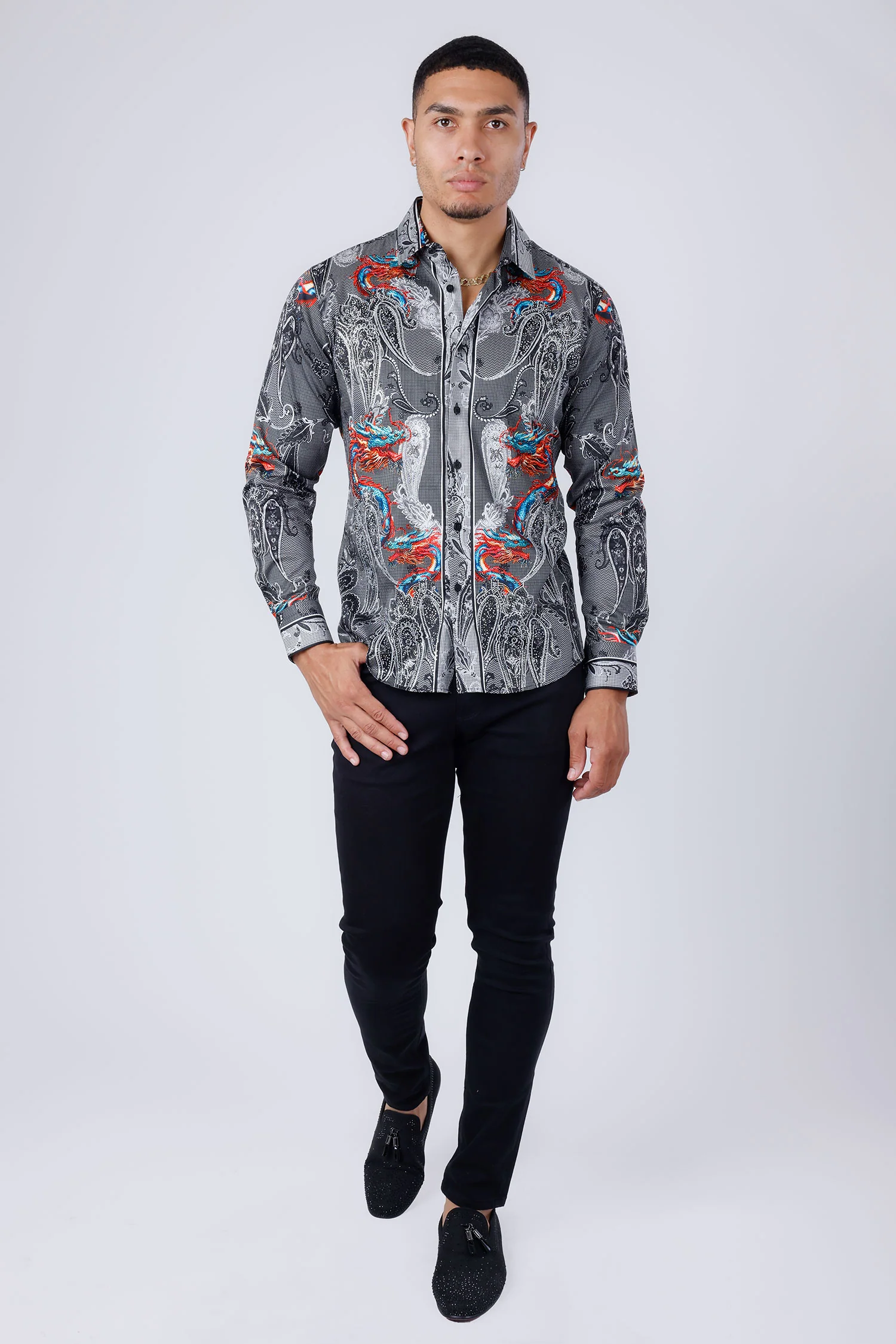 Breechquilt Rhinestone Long Sleeve Shirt - Image 16