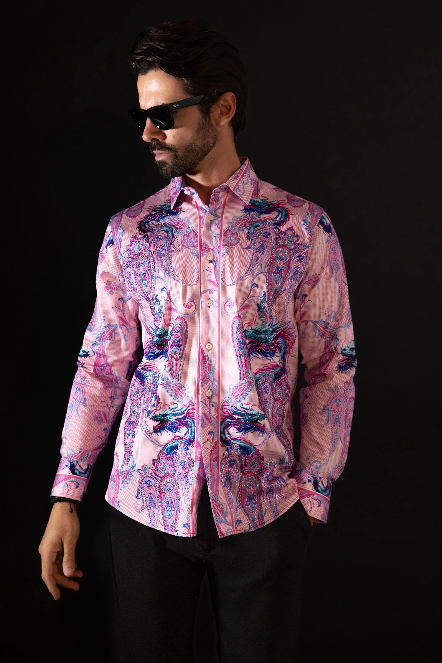 Breechquilt Rhinestone Long Sleeve Shirt - Image 7