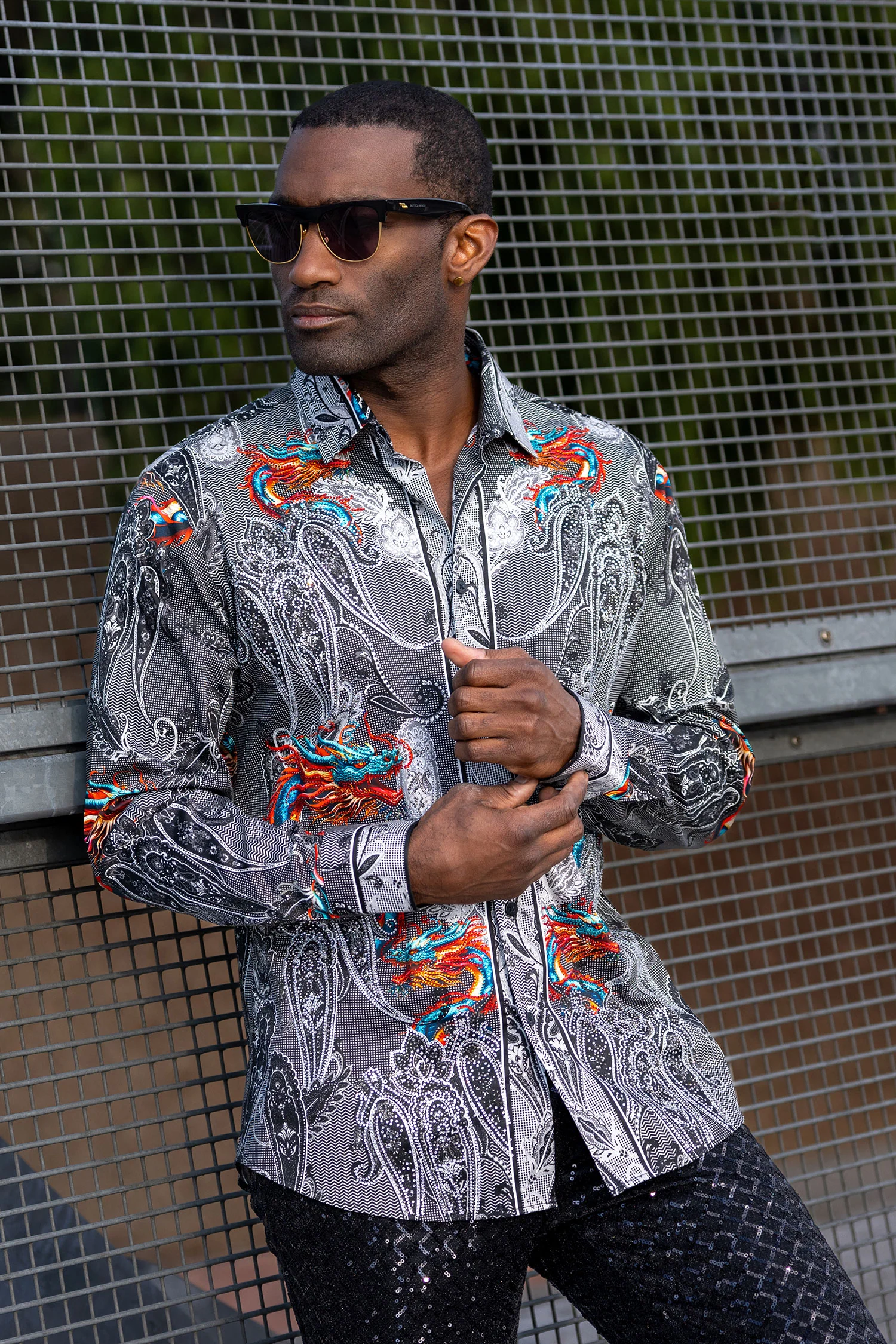 Breechquilt Rhinestone Long Sleeve Shirt - Image 8