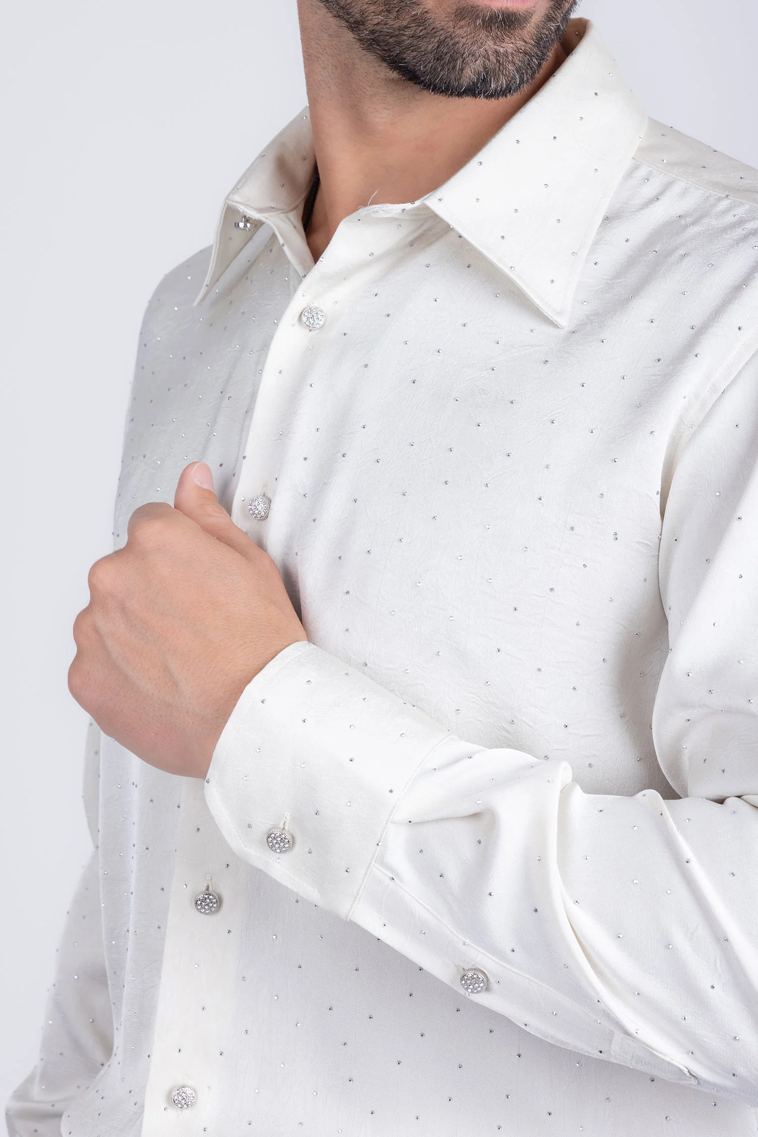 Cana Rhinestones Long Sleeve Shirt - Image 21