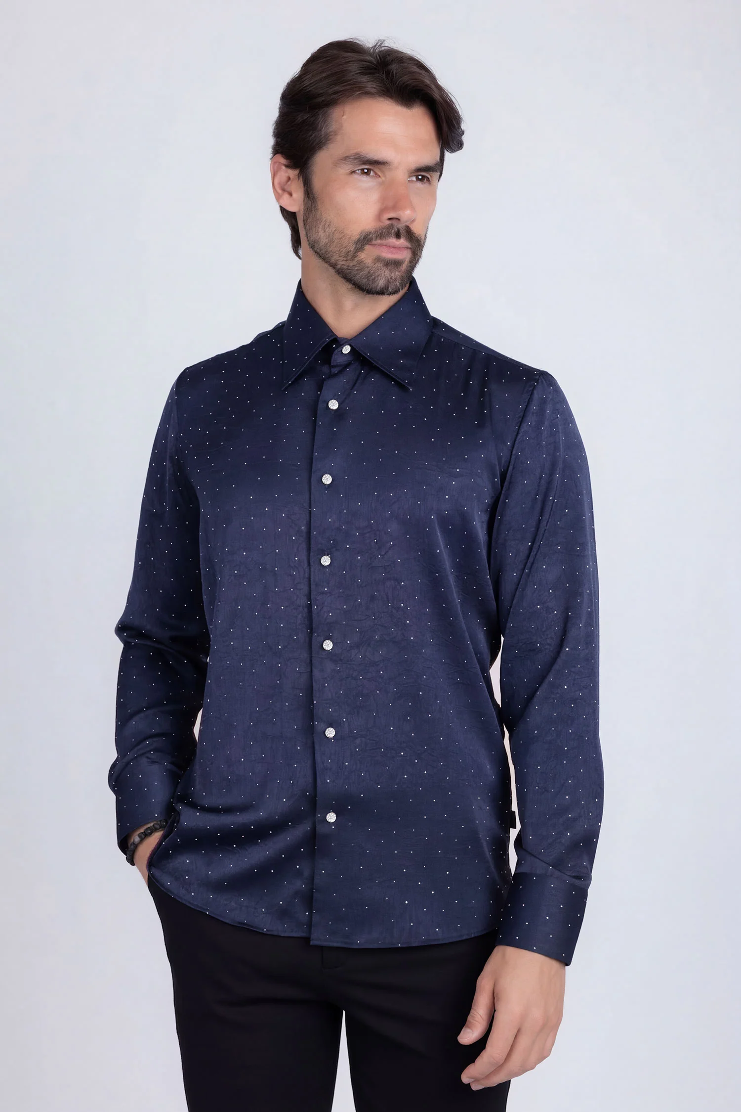 Cana Rhinestones Long Sleeve Shirt - Image 43