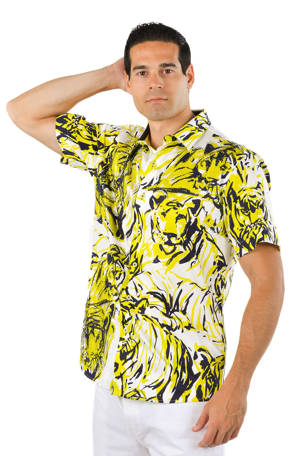 Cats Rhinestone Short Sleeve Shirt - Image 8
