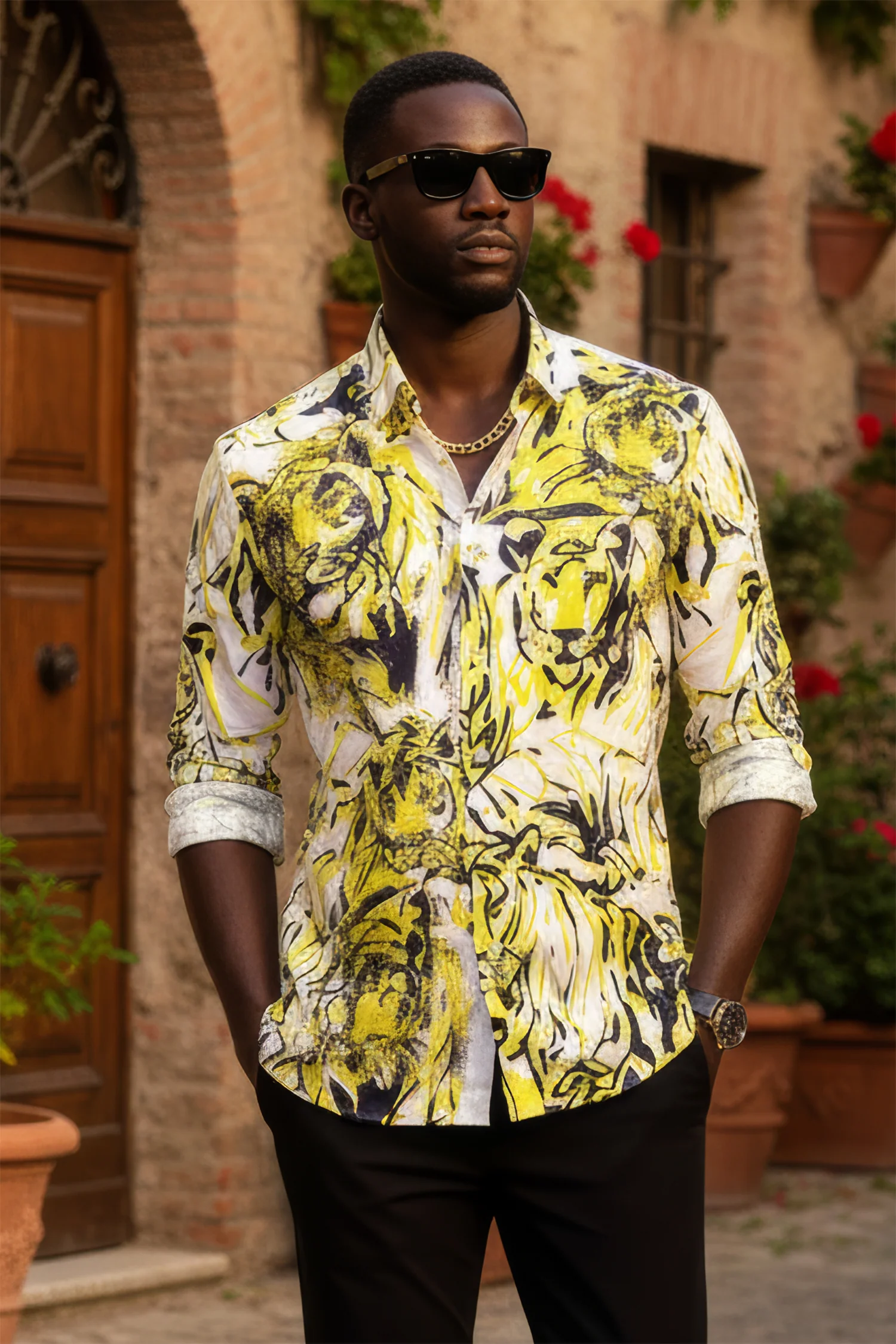 Cats Rhinestone Long Sleeve Shirt - Image 4