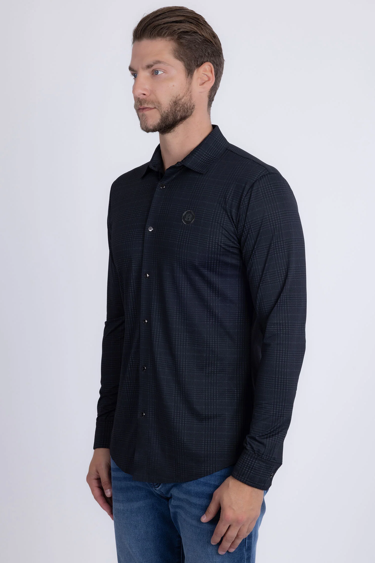 Charing Textured Long Sleeve Shirt - Image 10