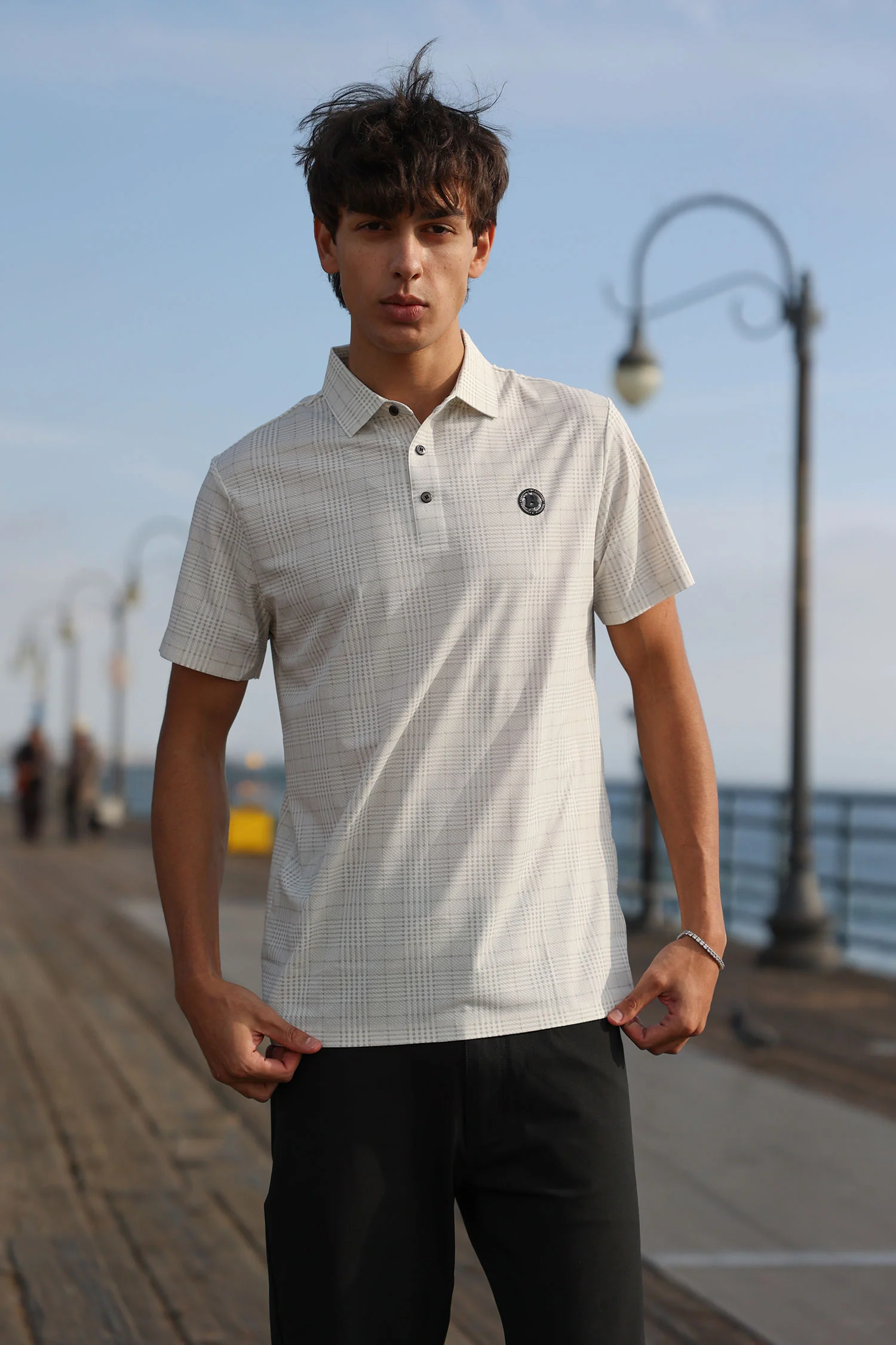 Charing Textured Polo Shirt - Image 3
