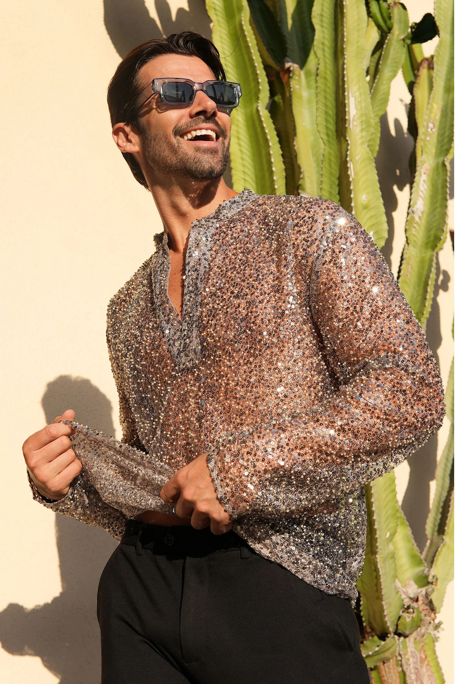 Chella Sequin Long Sleeve Shirt - Image 4
