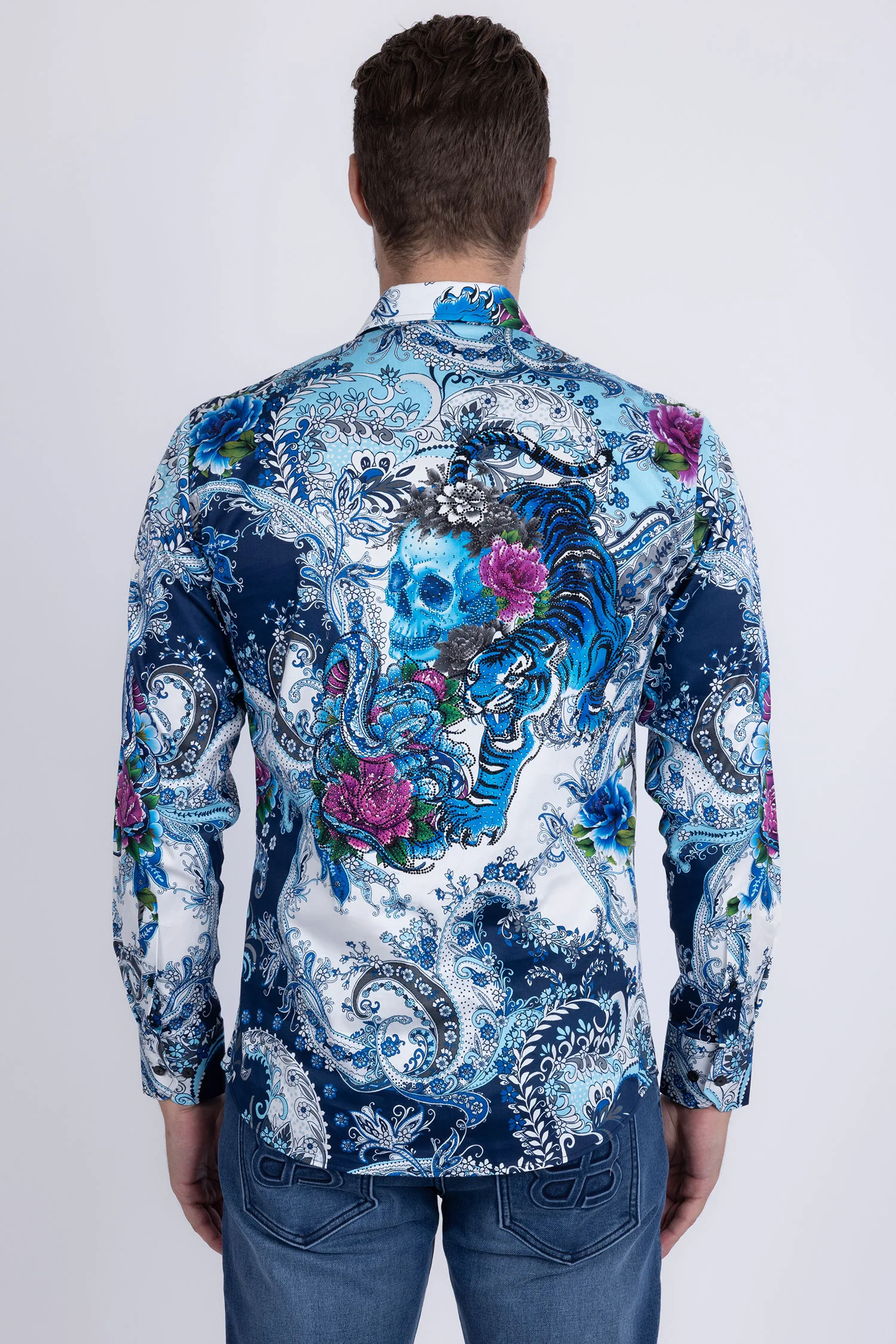 Cranium Rhinestone Long Sleeve Shirt - Image 11