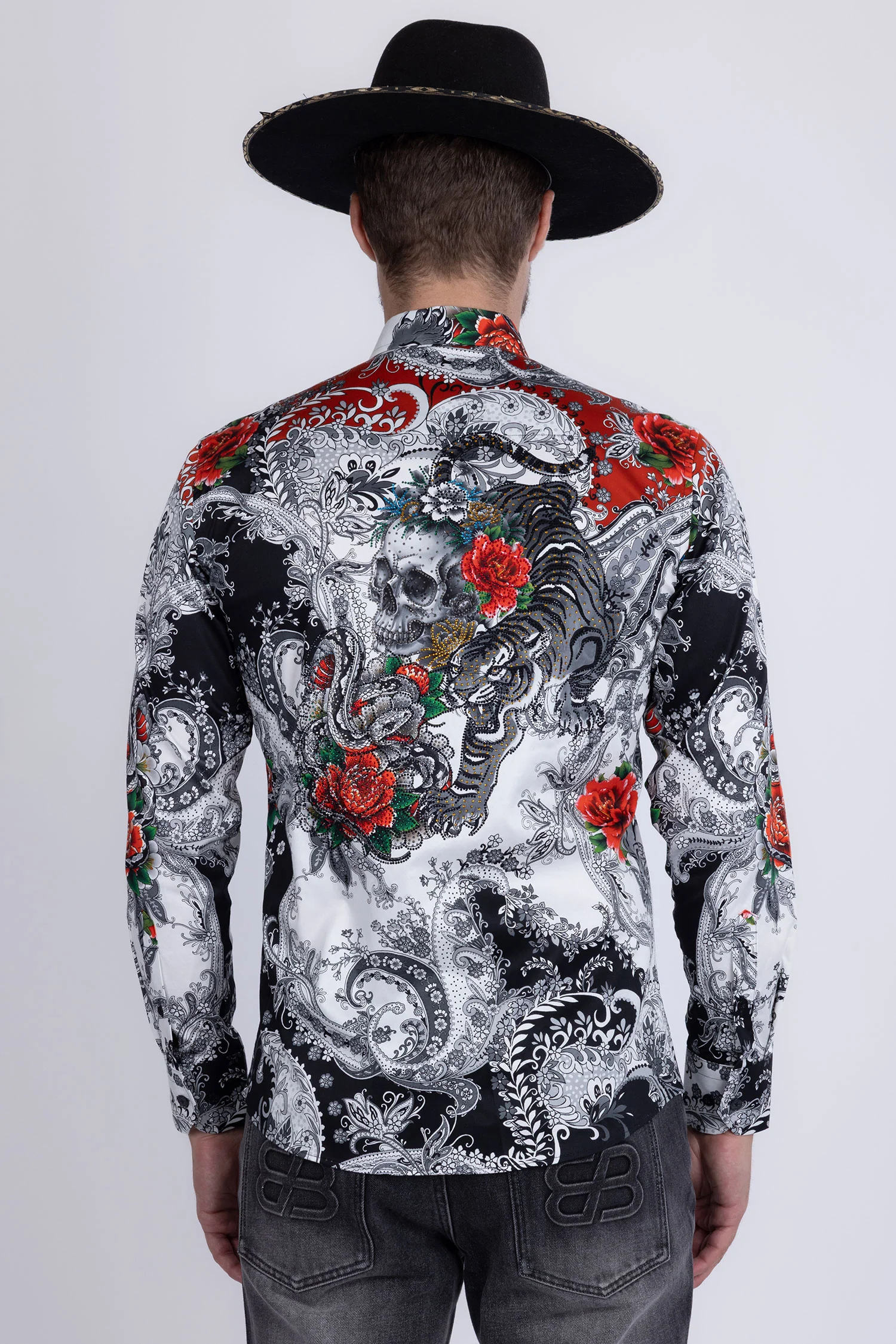 Cranium Rhinestone Long Sleeve Shirt - Image 5