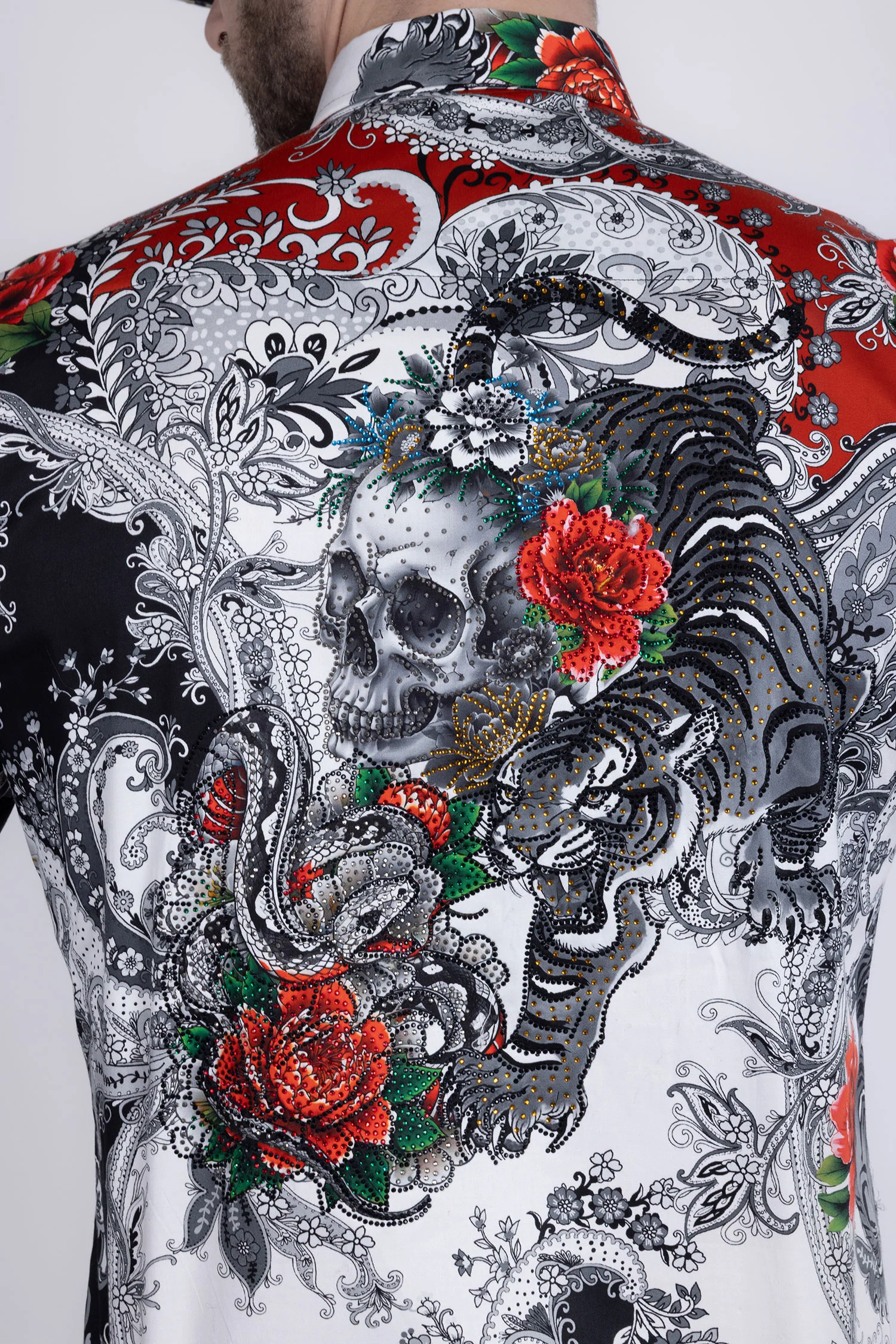 Cranium Rhinestone Long Sleeve Shirt - Image 8