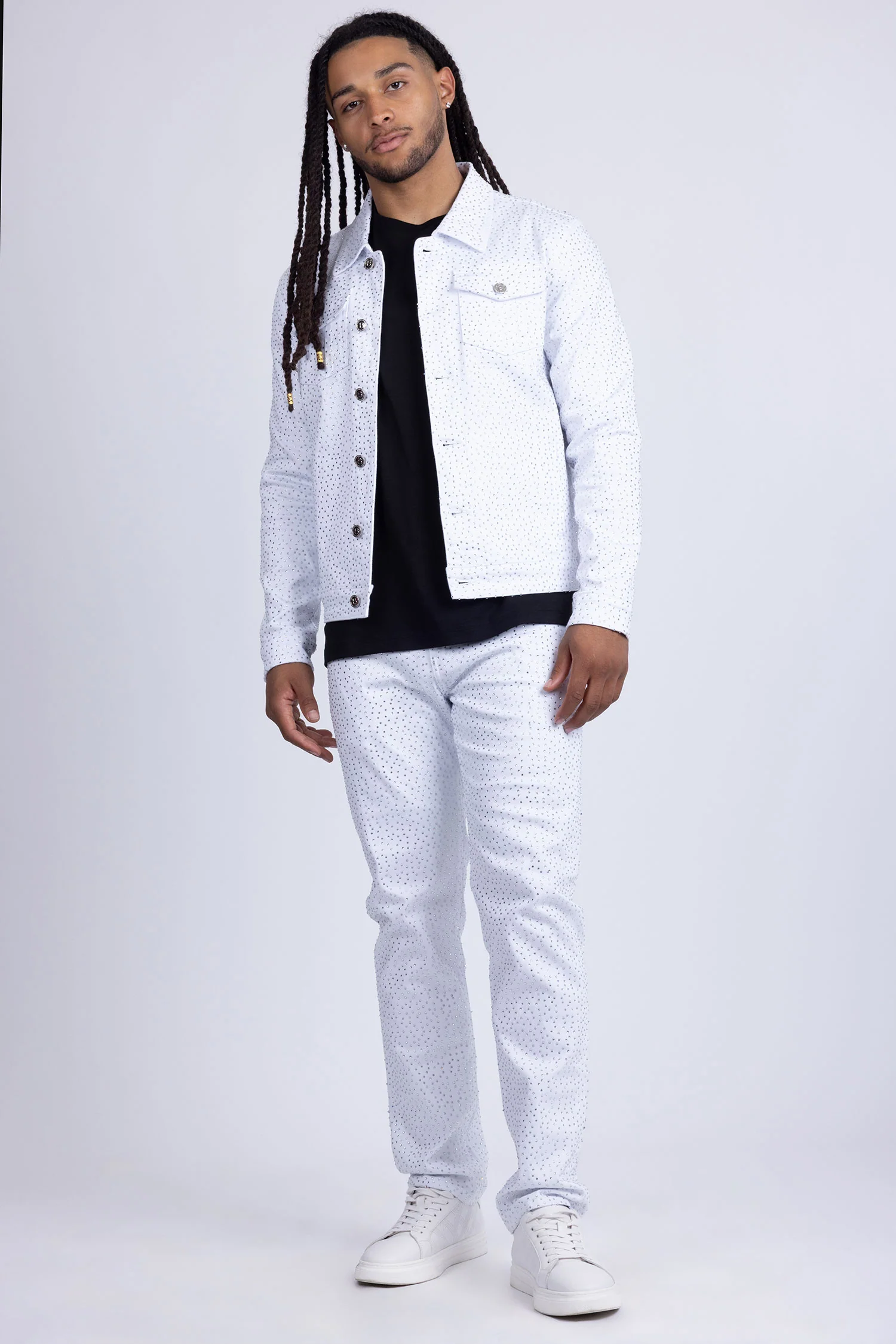 Dolorosa Rhinestone Denim Jacket - Image 4
