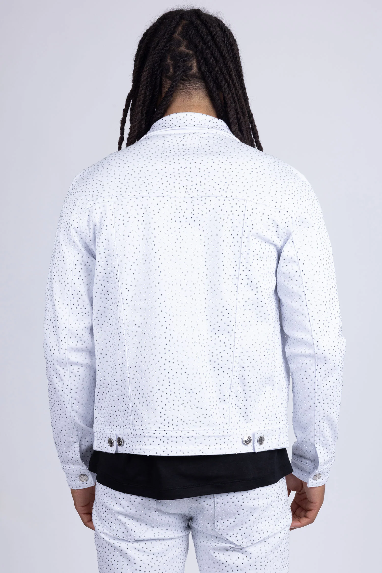 Dolorosa Rhinestone Denim Jacket - Image 6