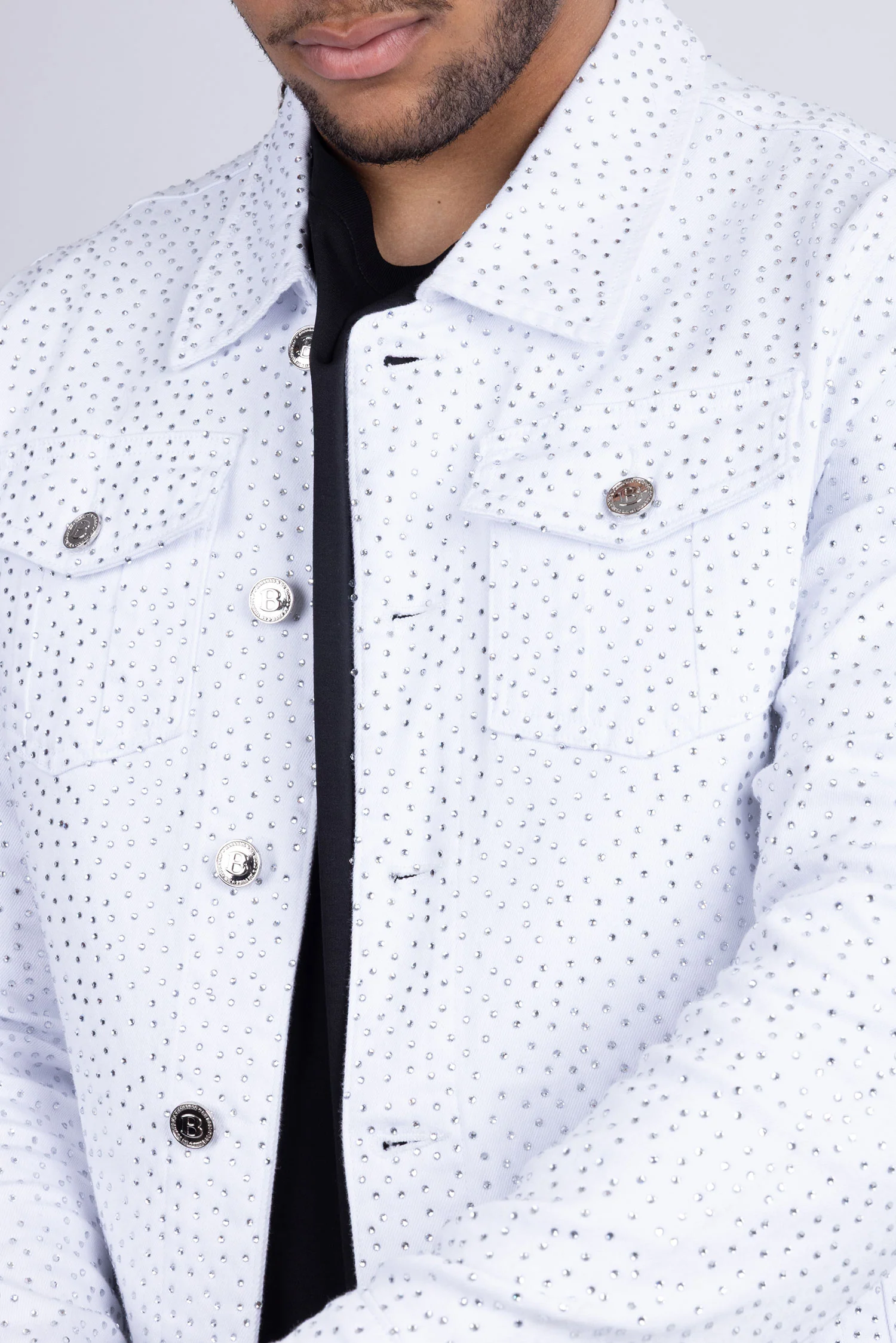 Dolorosa Rhinestone Denim Jacket - Image 8