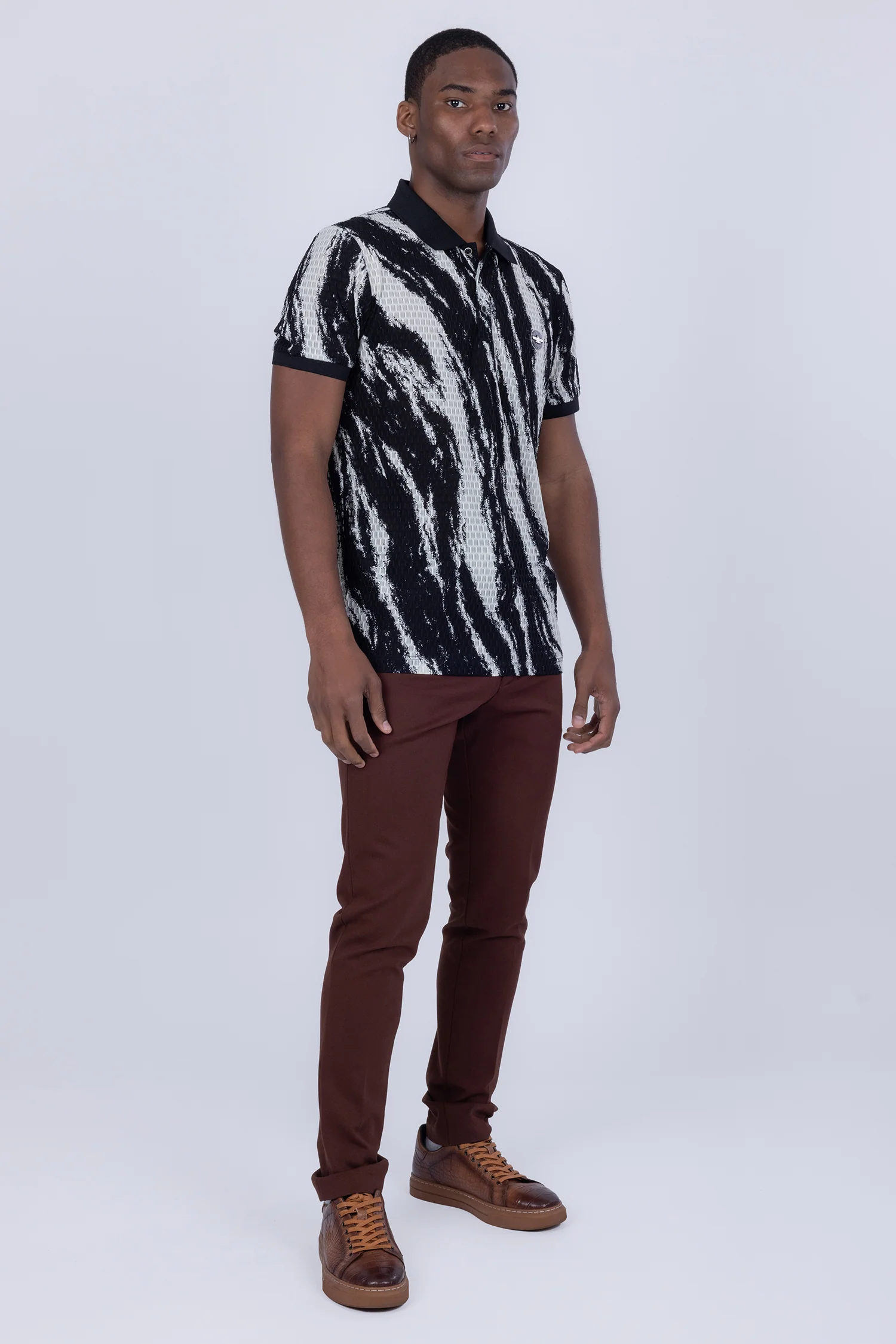 Dotonbori Abstract Polo Shirt - Image 4