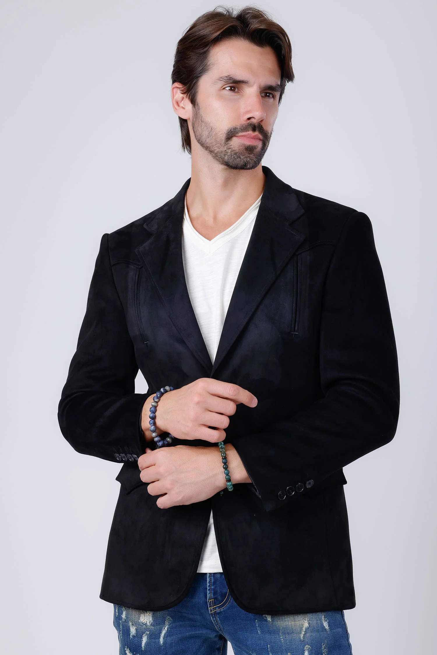 Drowsewrap Suede Blazer - Image 25
