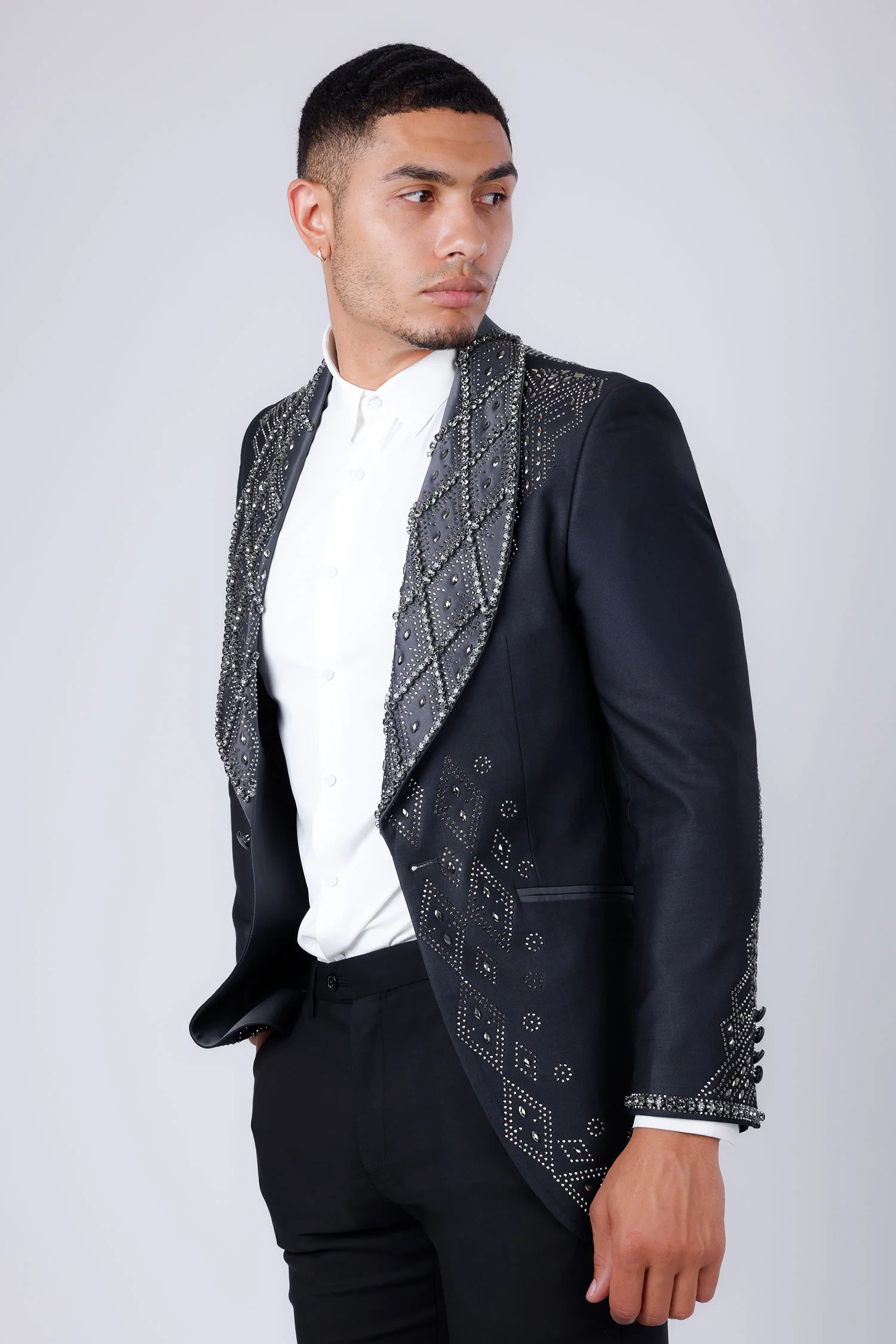 Echohood Rhinestone Blazer - Image 10