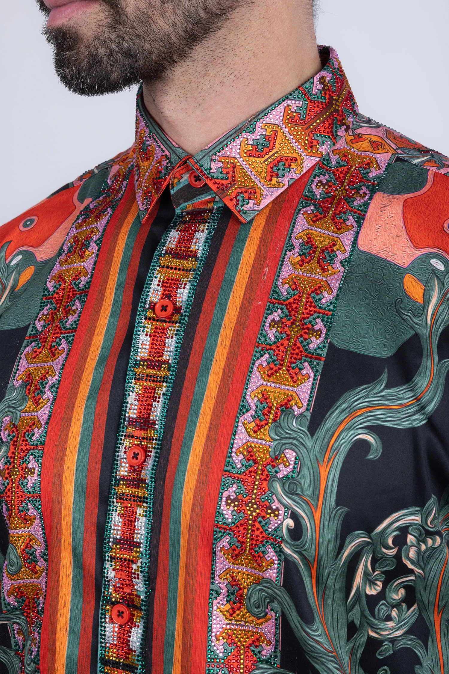 Flickerkilt Rhinestone Long Sleeve Shirt - Image 13