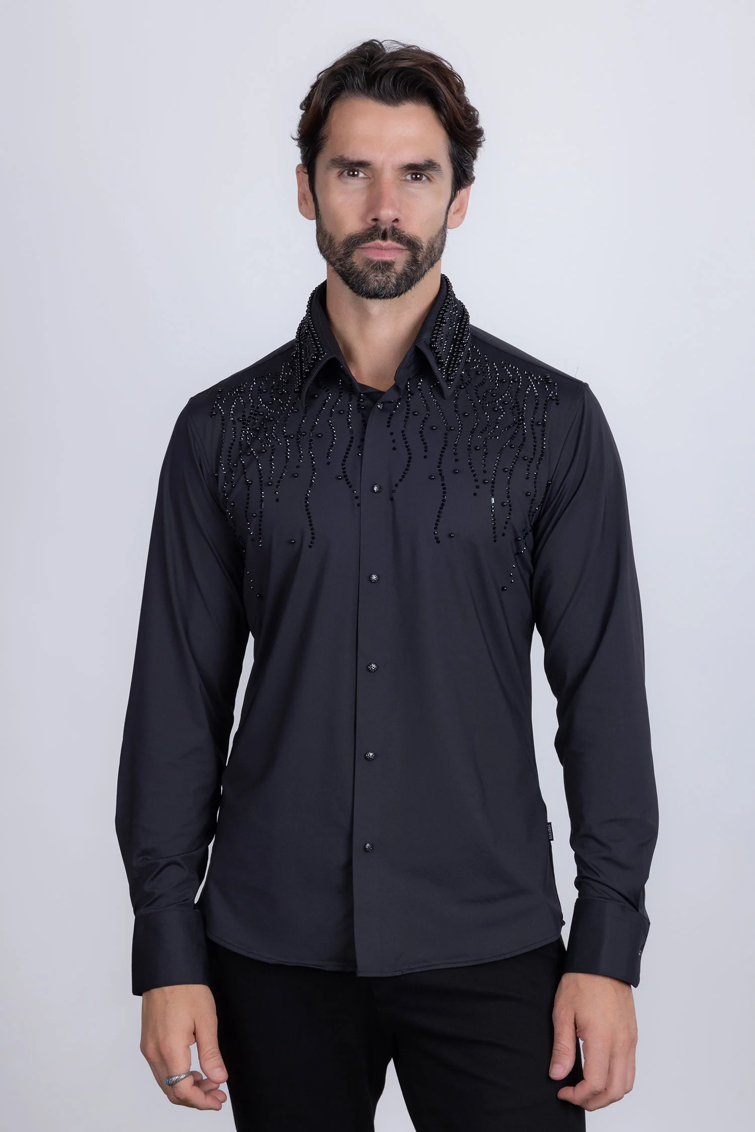 Ginza Rhinestone Long Sleeve Shirt - Image 13