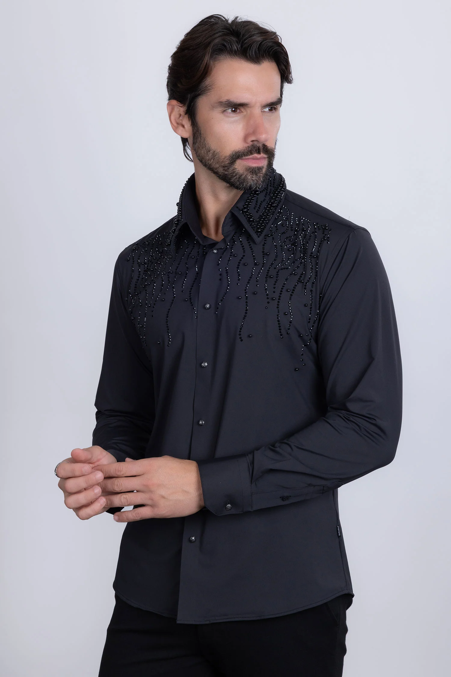 Ginza Rhinestone Long Sleeve Shirt - Image 15