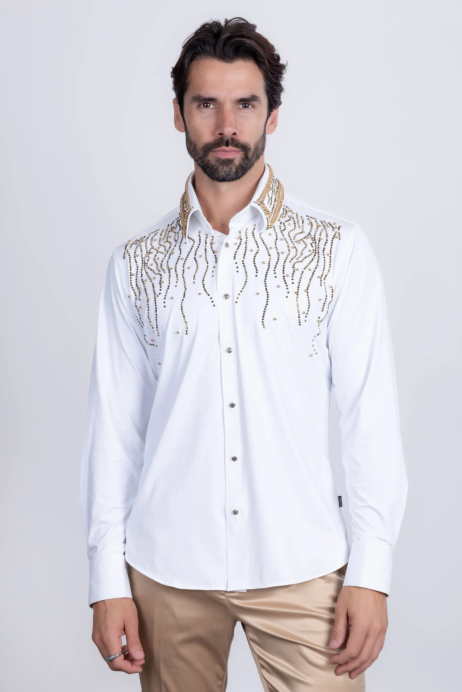 Ginza Rhinestone Long Sleeve Shirt - Image 21