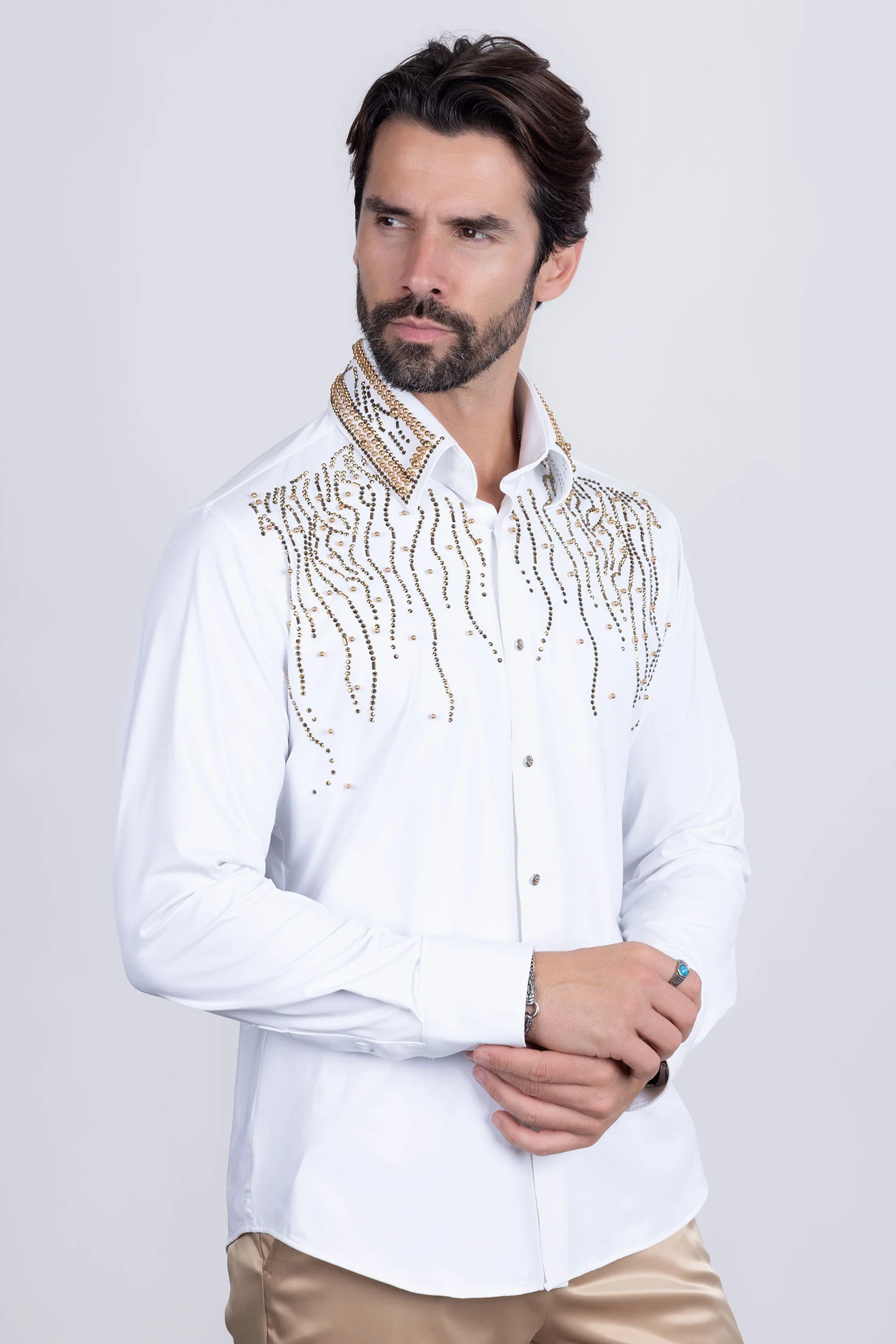 Ginza Rhinestone Long Sleeve Shirt - Image 23