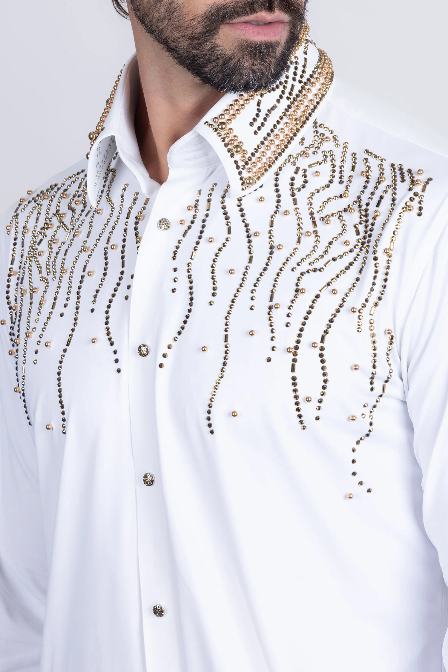 Ginza Rhinestone Long Sleeve Shirt - Image 24