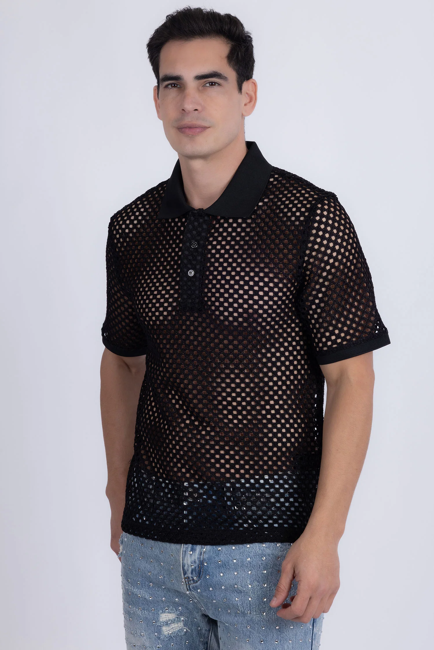 Glintform See Through Polo Shirt - Image 4