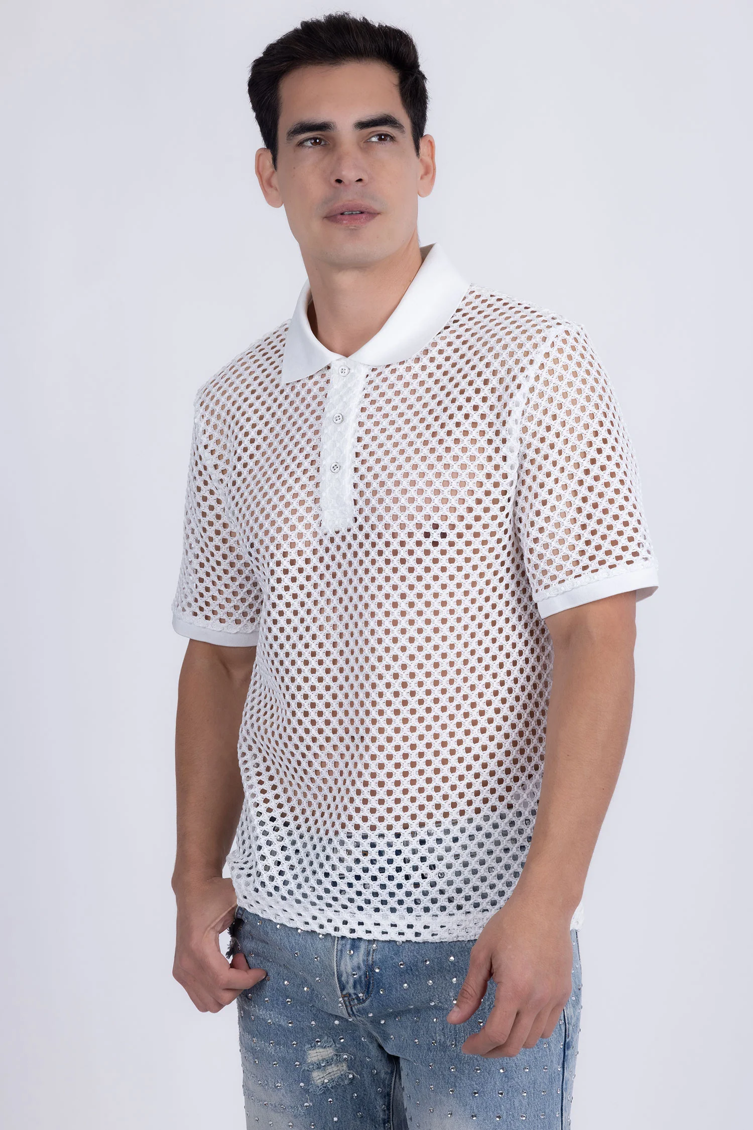 Glintform See Through Polo Shirt - Image 9
