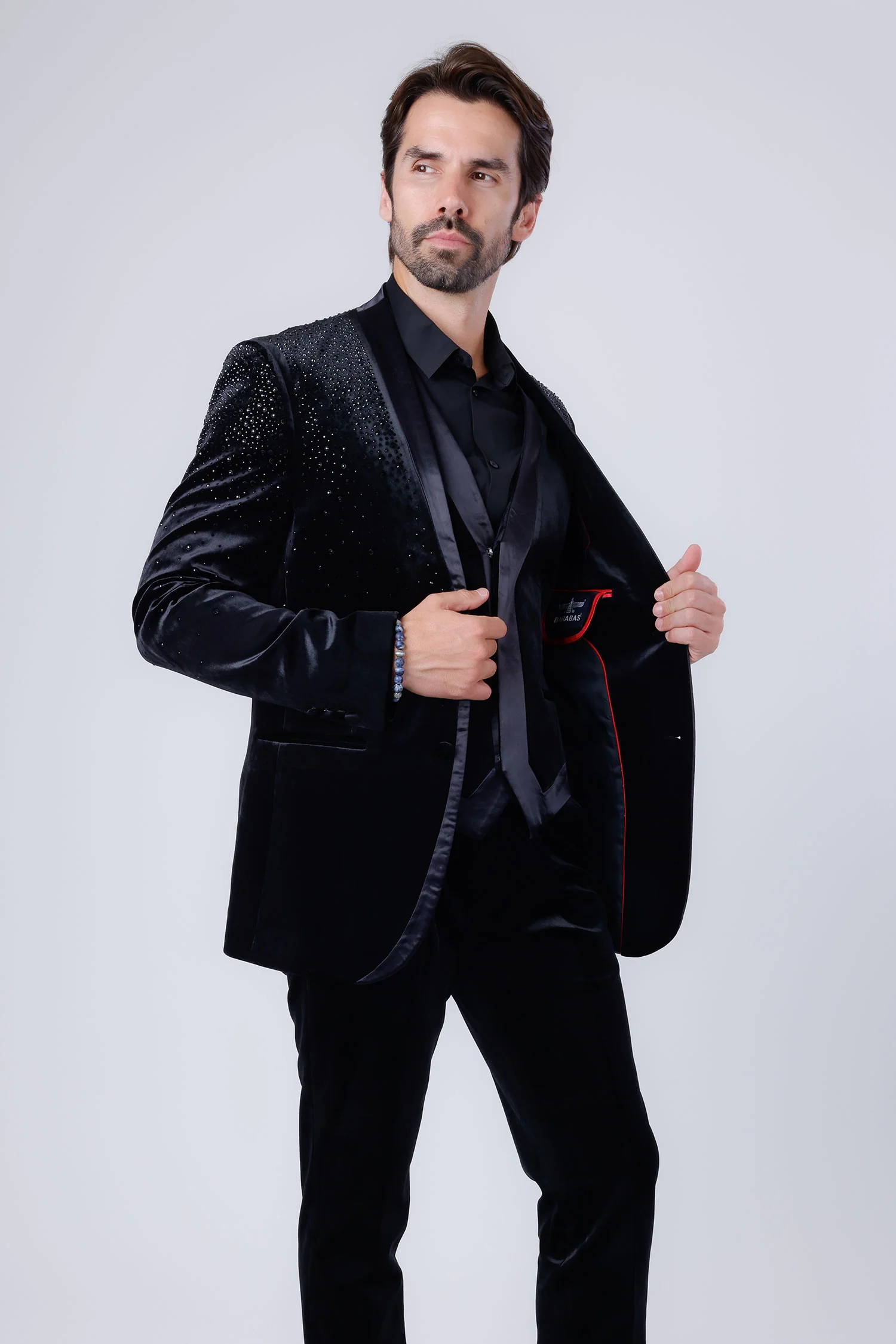 Glitterhod Velvet Rhinestone Suit - Image 13