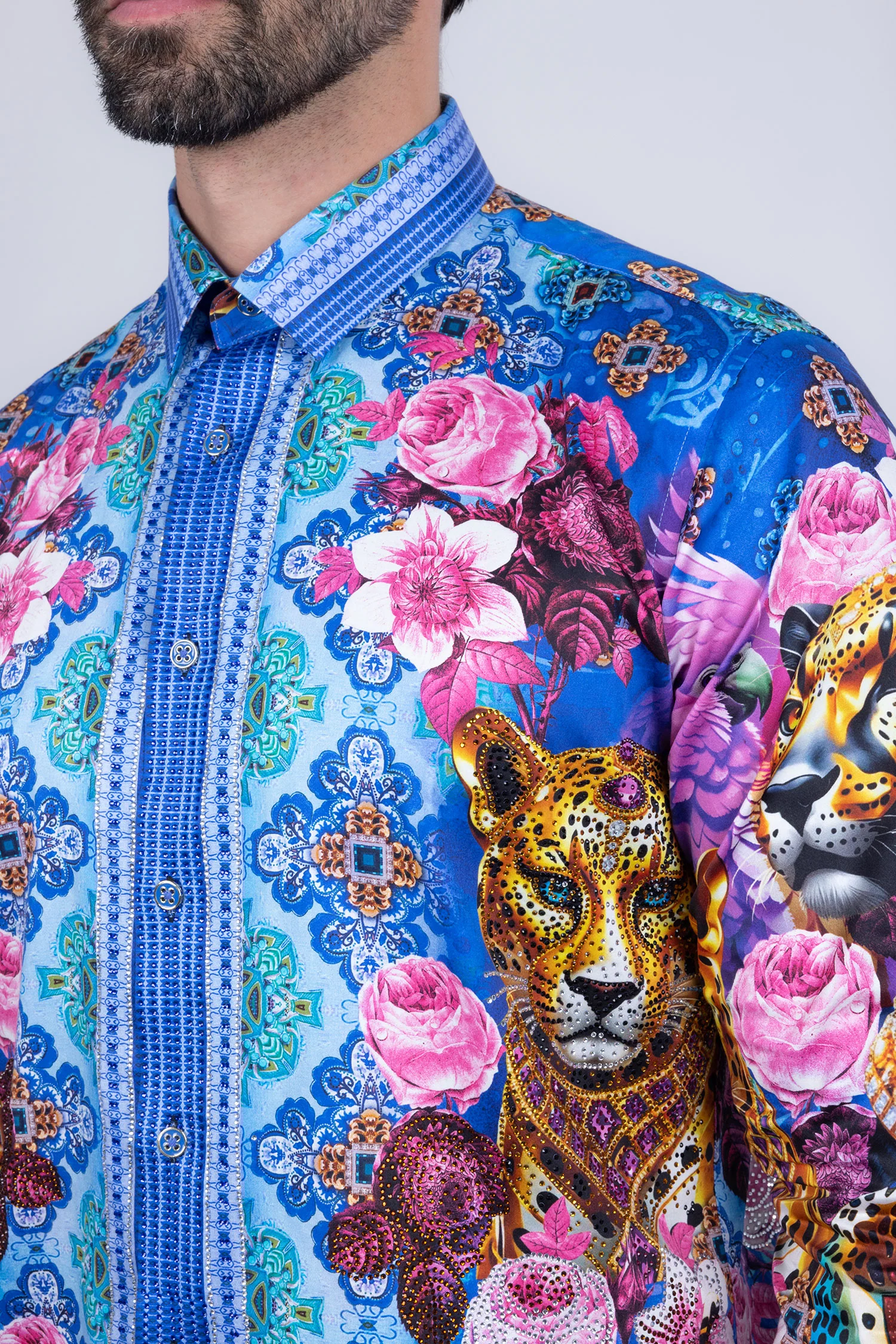 Glowgaiter Rhinestone Long Sleeve Shirt - Image 13