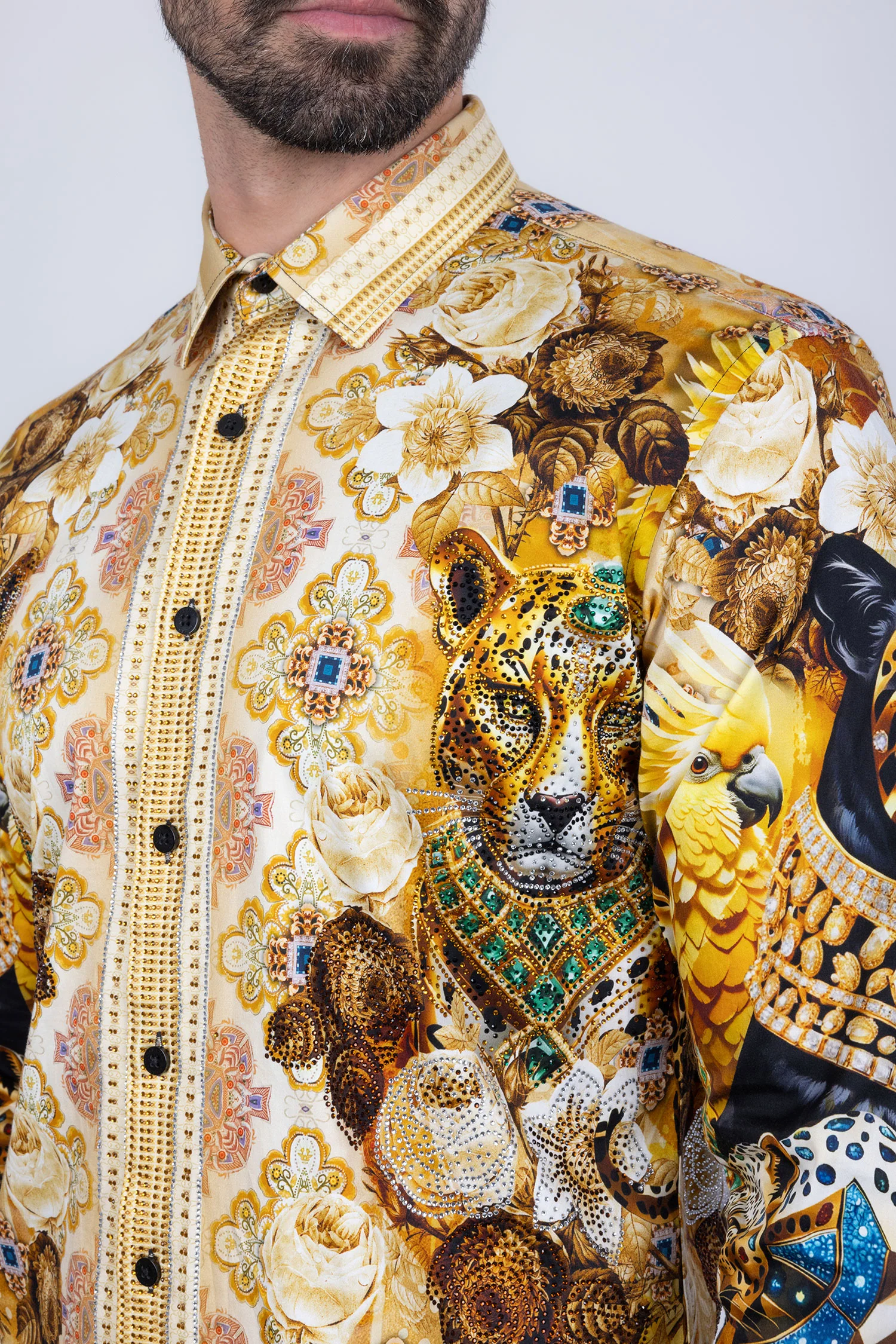 Glowgaiter Rhinestone Long Sleeve Shirt - Image 17