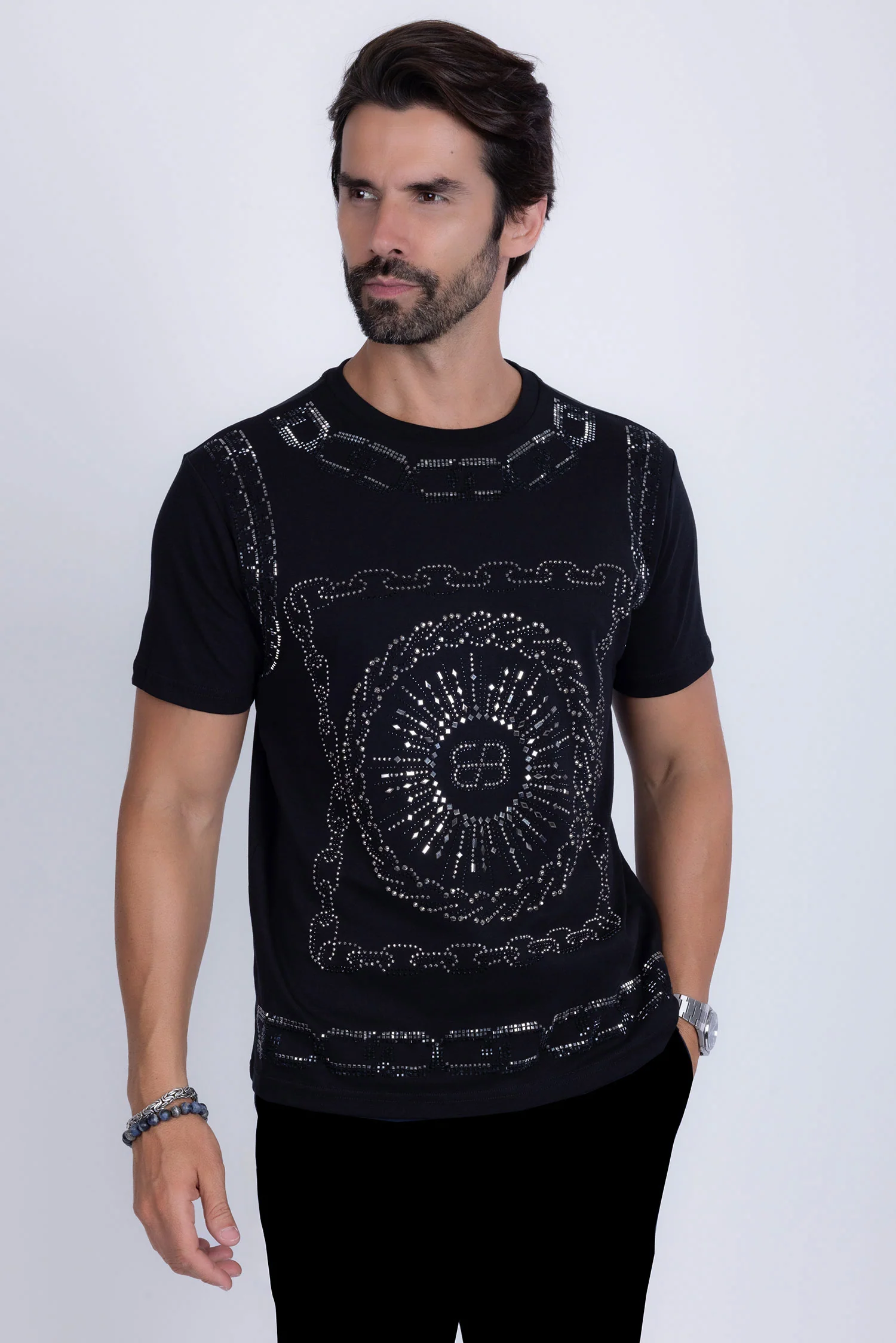 Gyves Rhinestone T-Shirt - Image 17