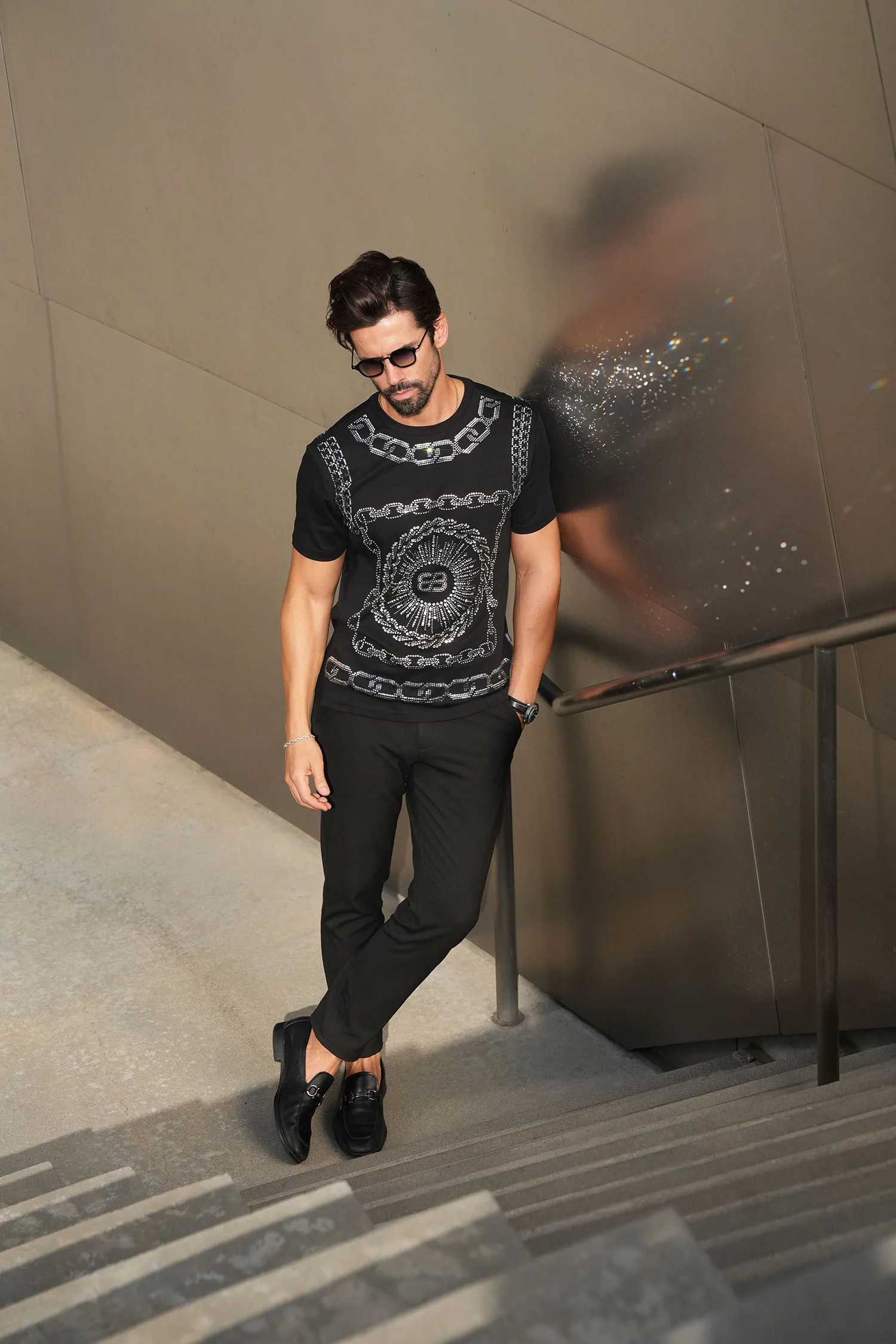 Gyves Rhinestone T-Shirt - Image 4