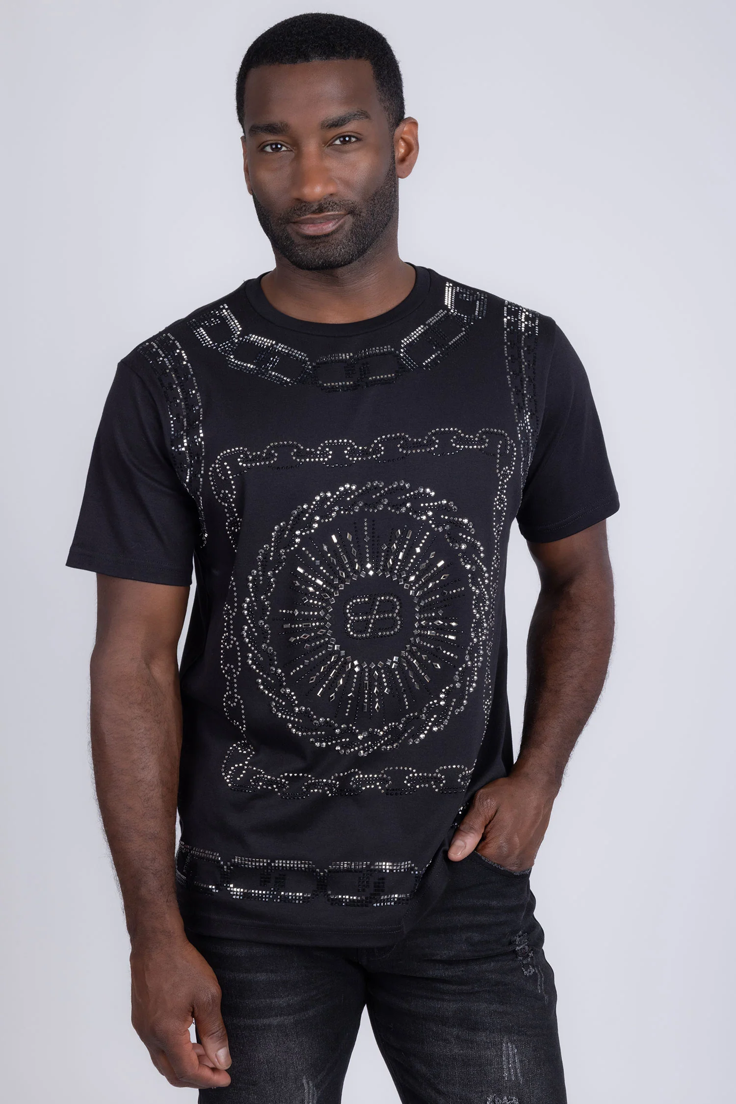 Gyves Rhinestone T-Shirt - Image 5