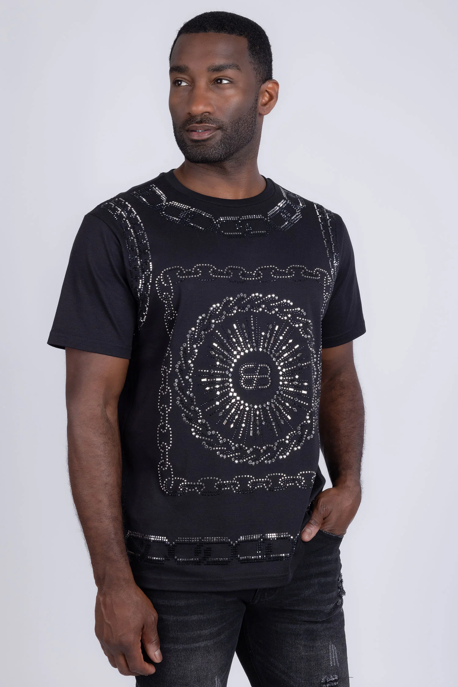 Gyves Rhinestone T-Shirt - Image 6