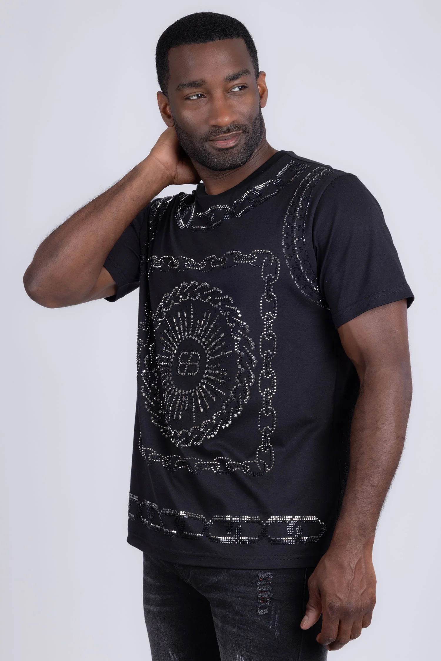 Gyves Rhinestone T-Shirt - Image 9