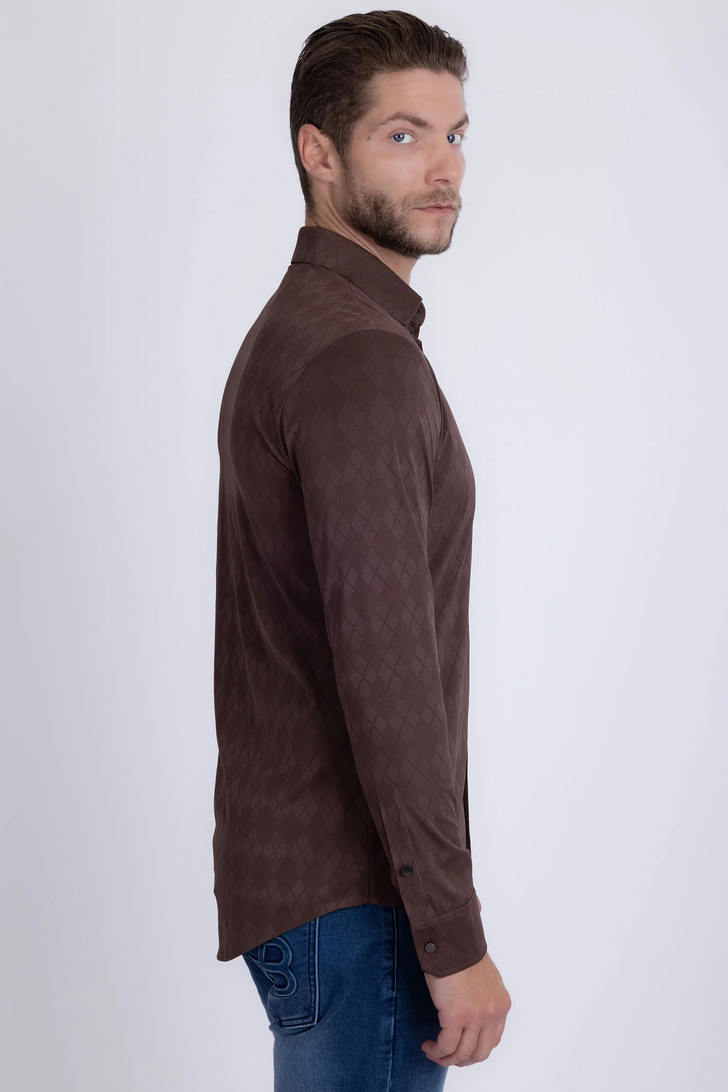 Hamburg Patterned Long Sleeve Shirt - Image 6