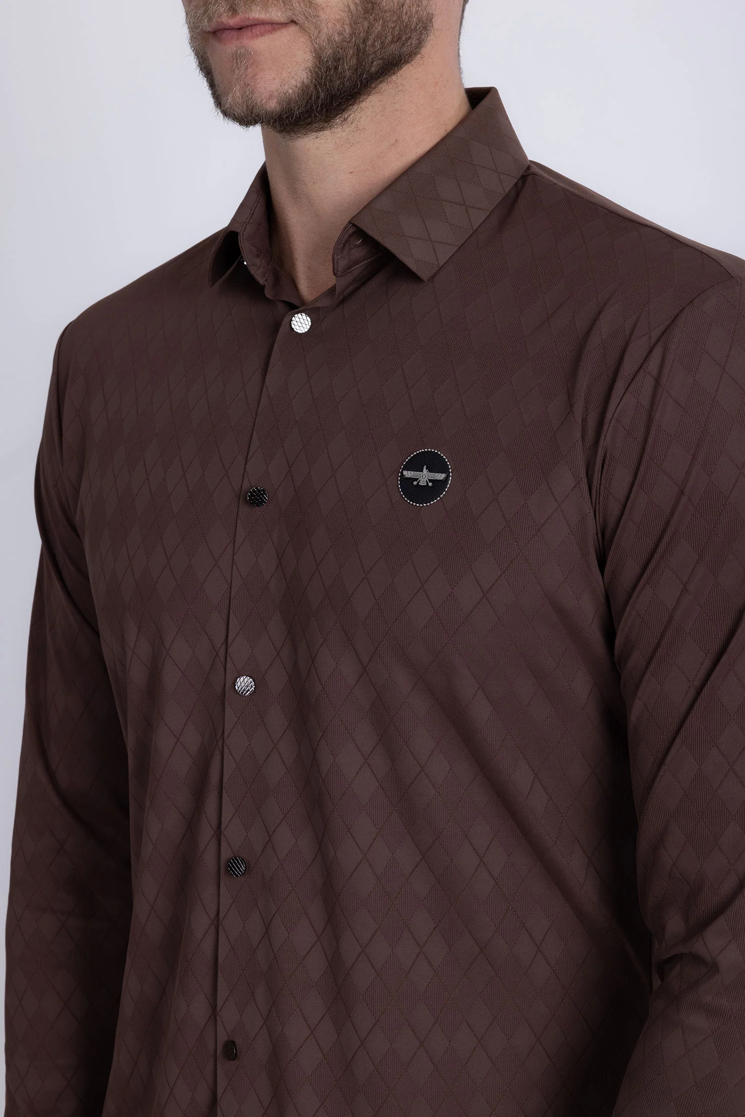 Hamburg Patterned Long Sleeve Shirt - Image 7