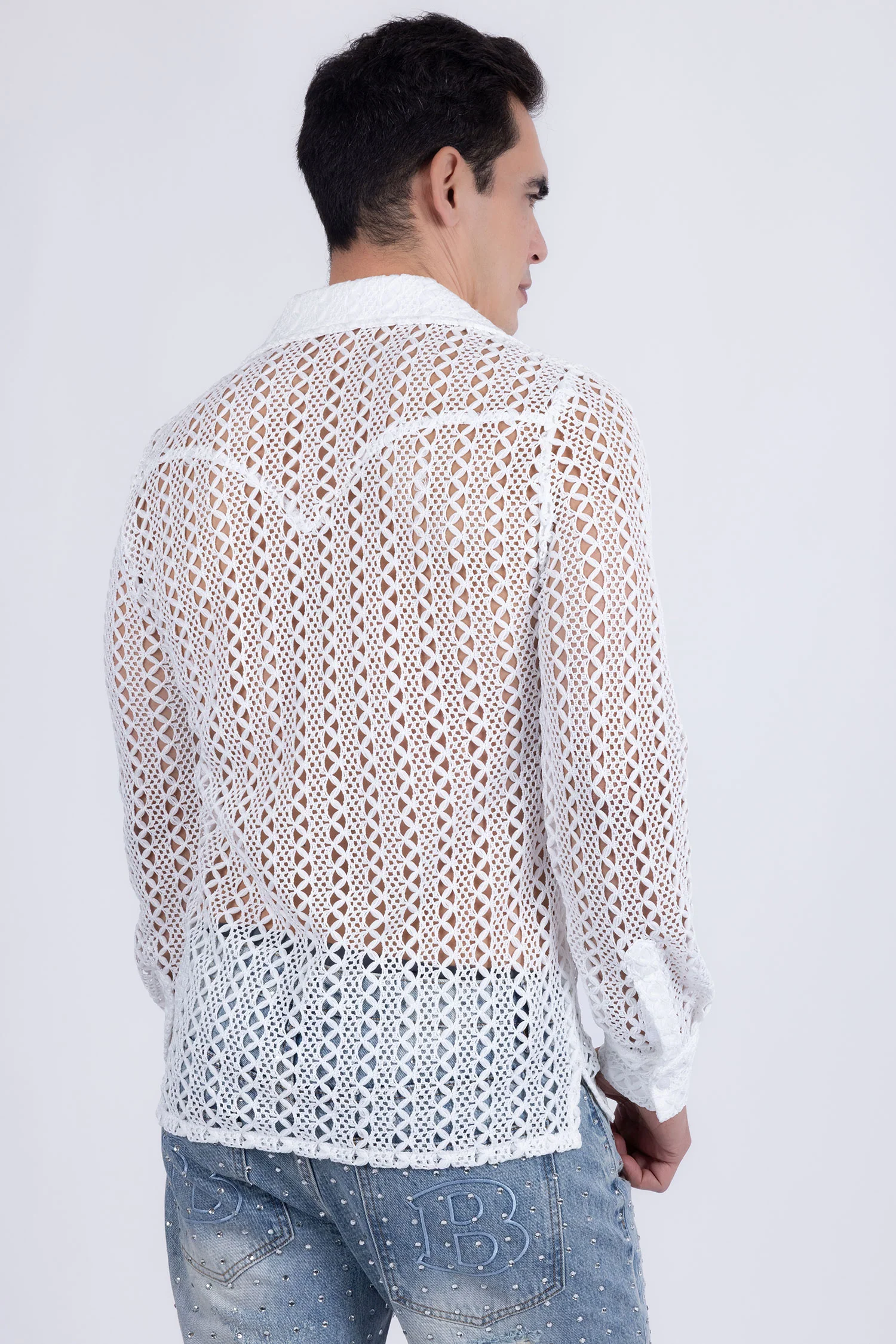 Kenite See Through Long Sleeve Shirt - Image 11