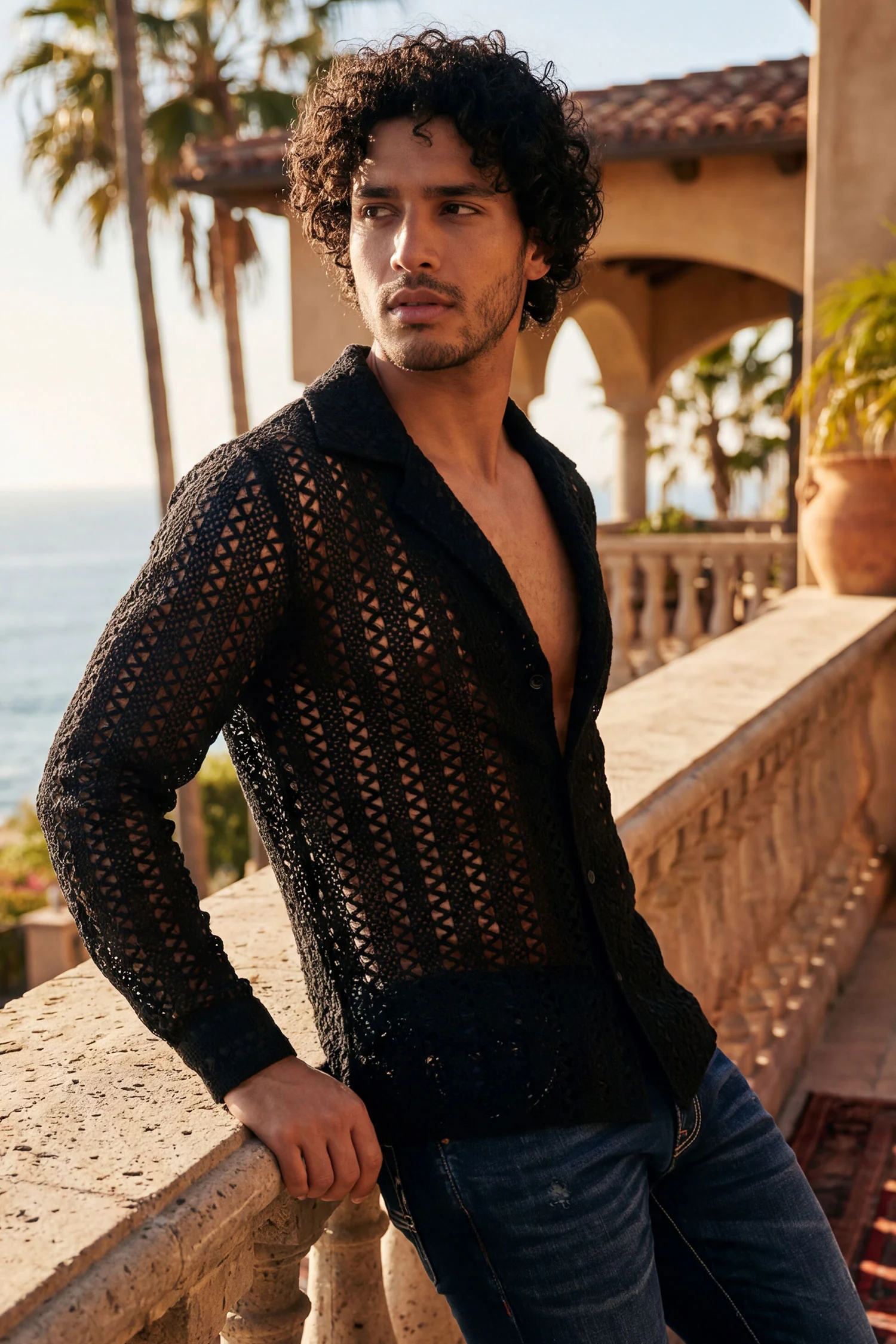 Kenite See Through Long Sleeve Shirt - Image 3