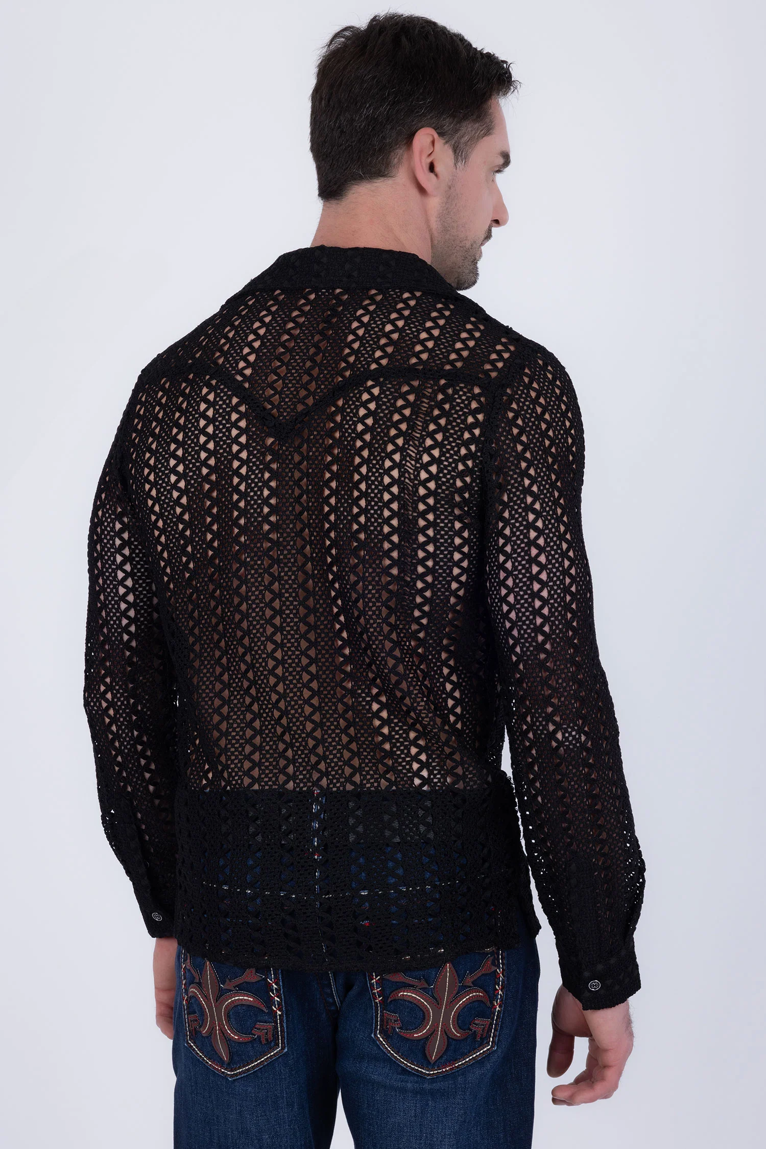 Kenite See Through Long Sleeve Shirt - Image 7