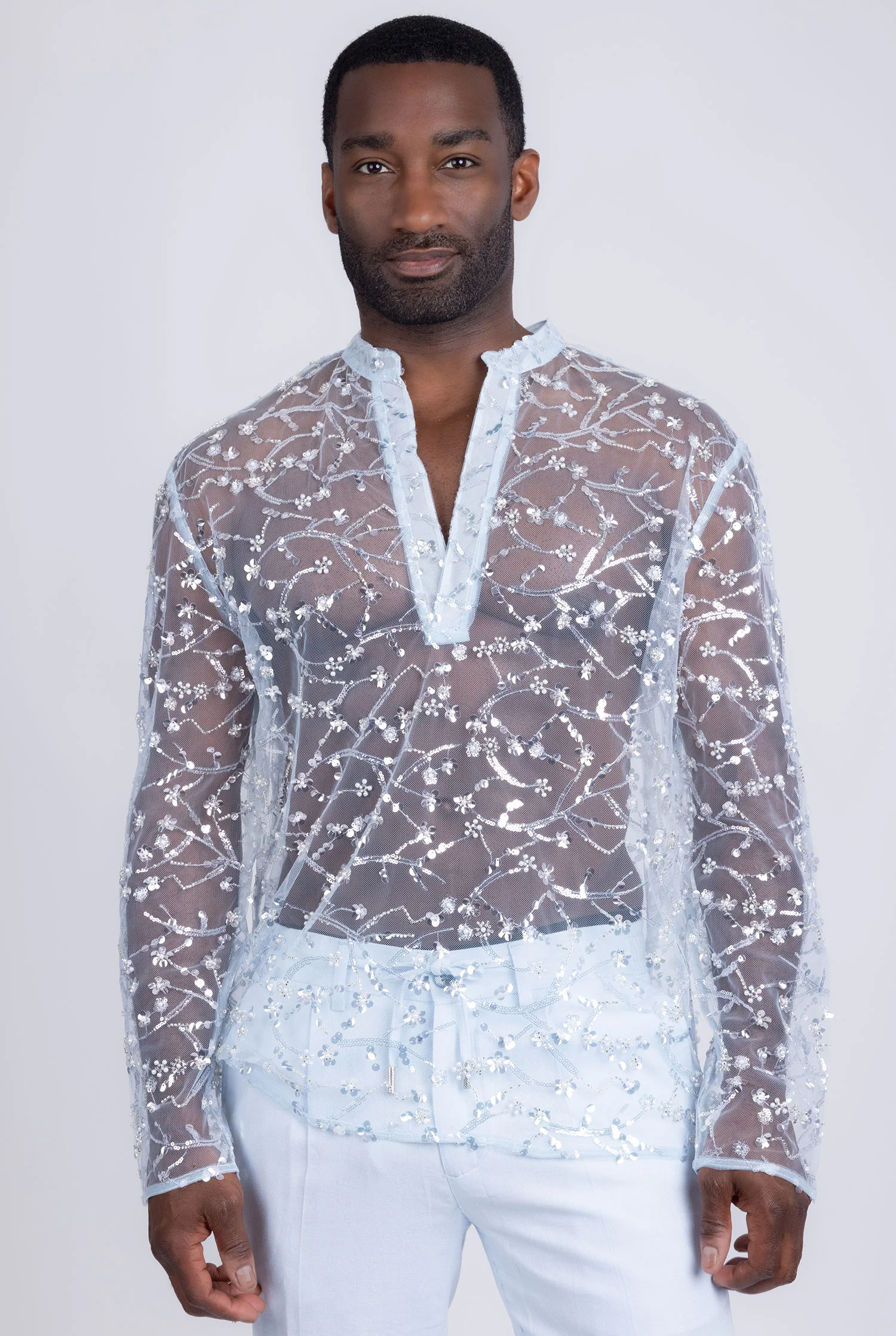 Krabi Sheer Long Sleeve Shirt - Image 3