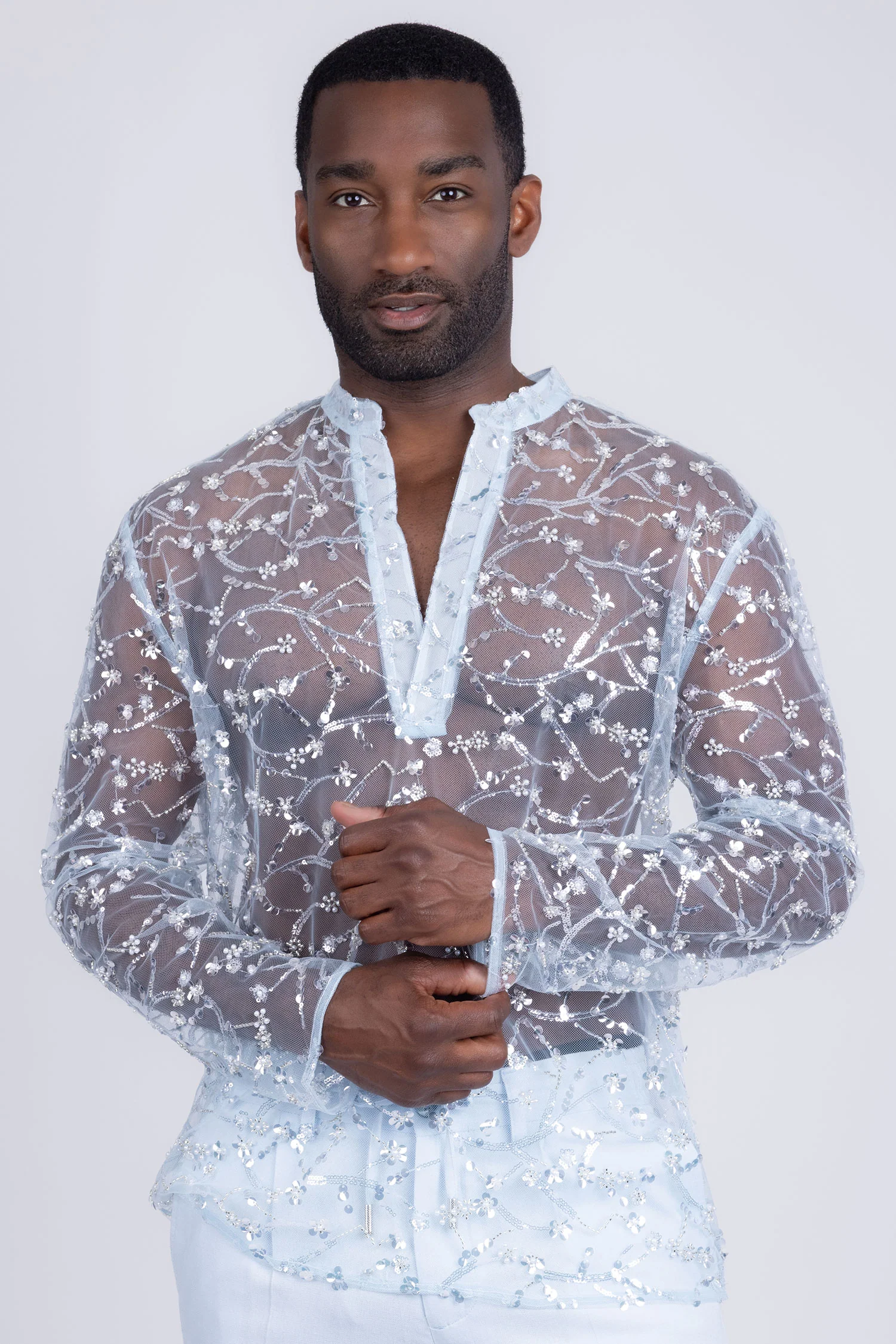 Krabi Sheer Long Sleeve Shirt - Image 6